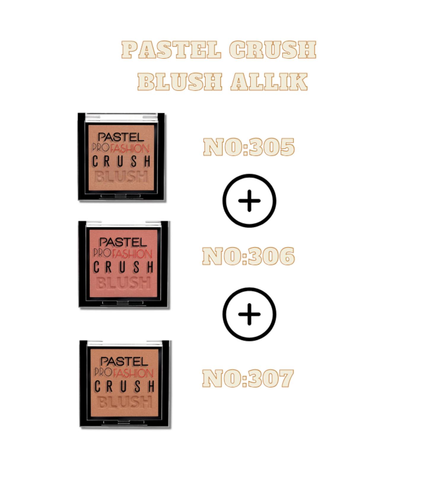 Pastel CRUSH BLUS 305 306 307 3 PIECES BLUSH