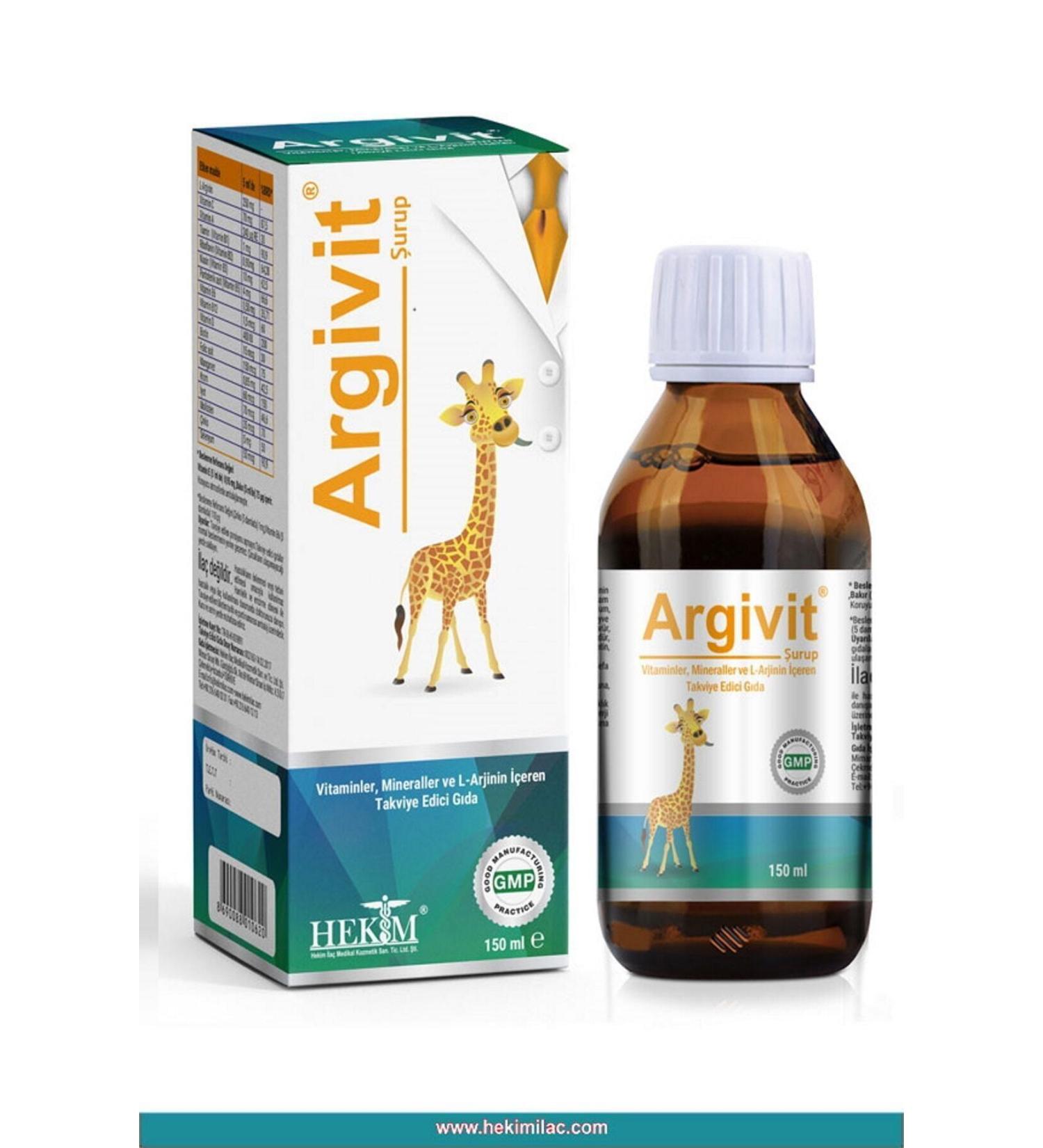 Argivit L-arginine Vitamins and Minerals Supplementary Food 150ml