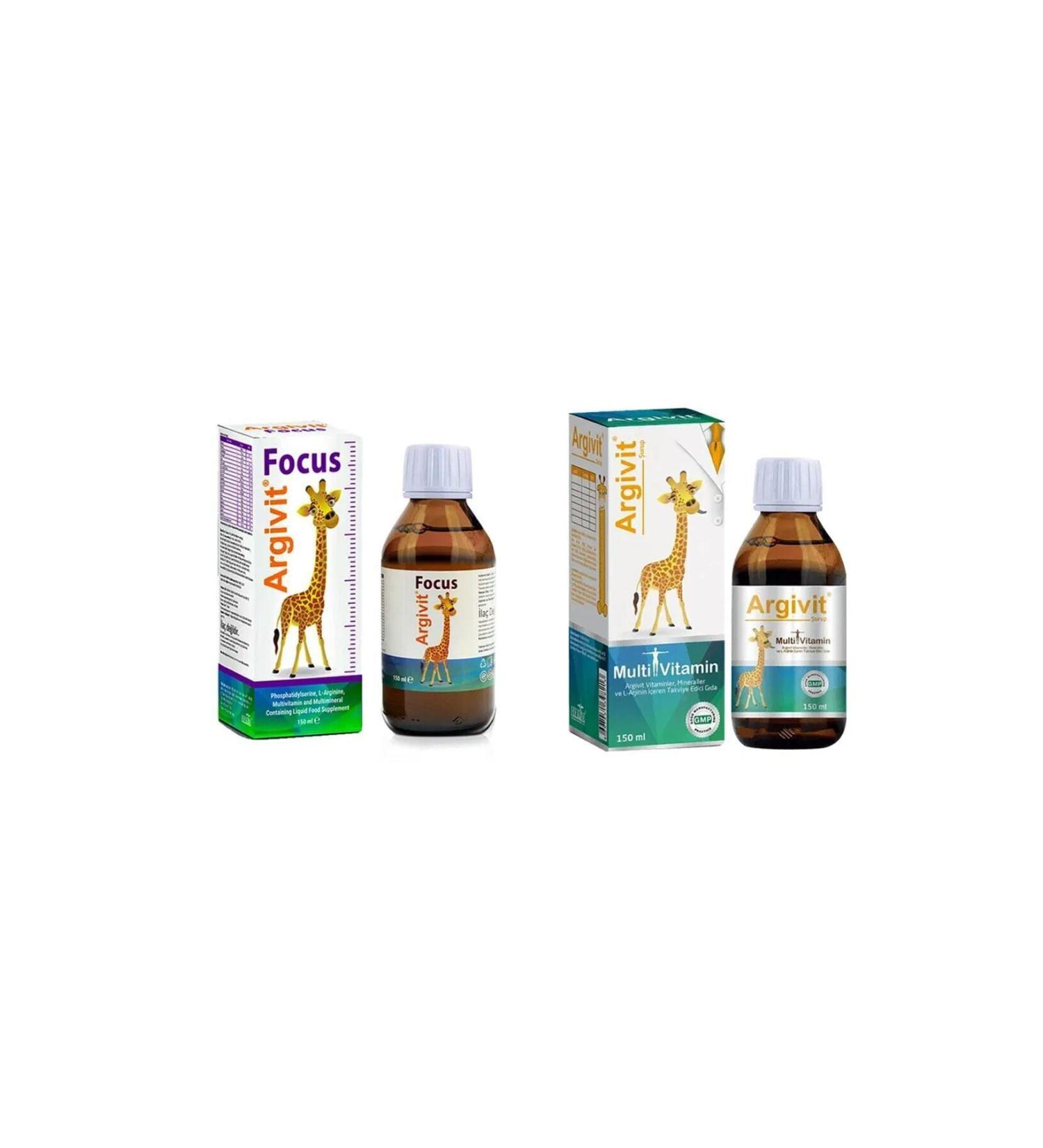 Argivit Multivitamin 150 Ml Syrup + Focus 150 Ml Syrup