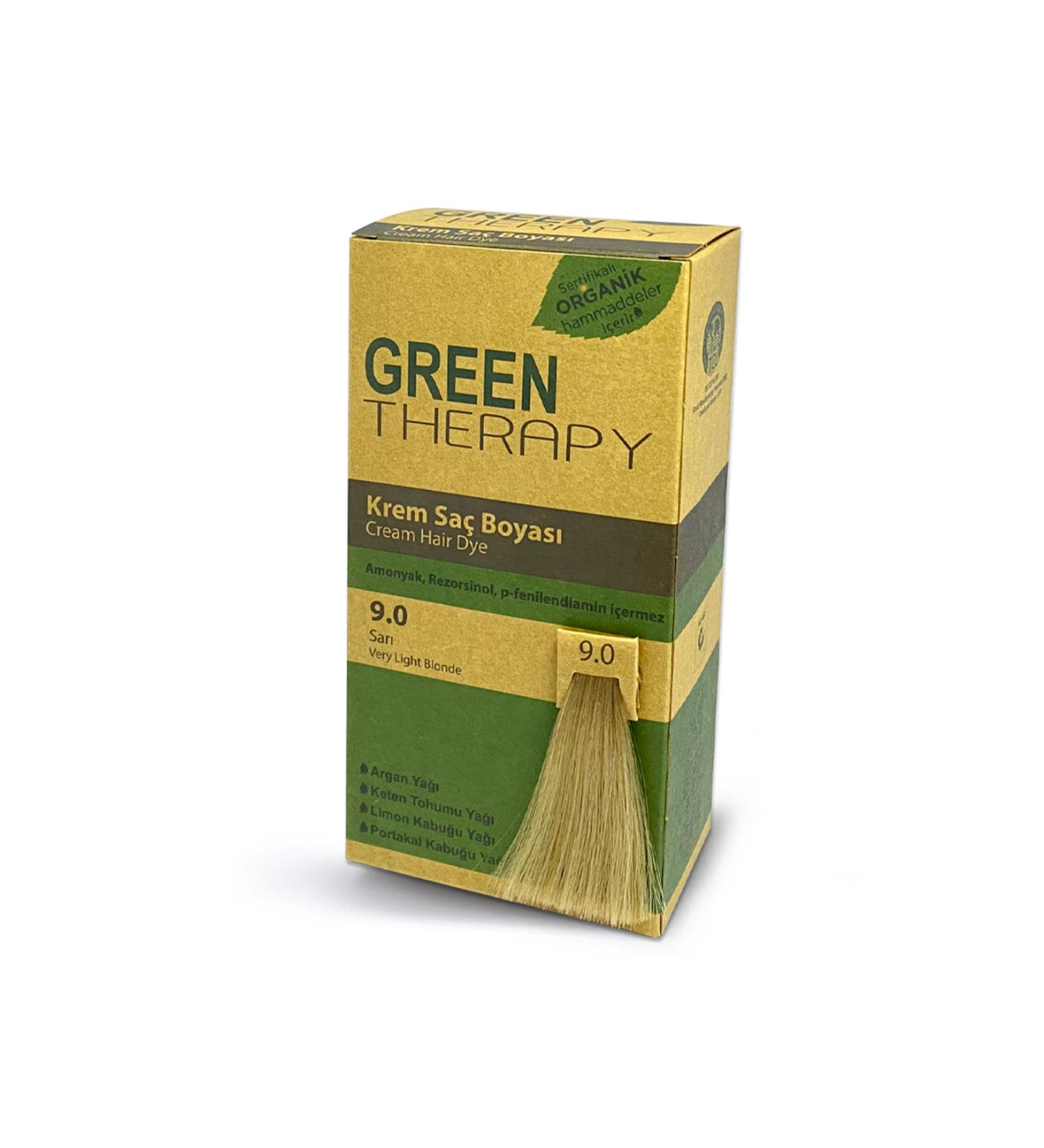 Green Therapy Cream Hair Dye 9.0 Blonde