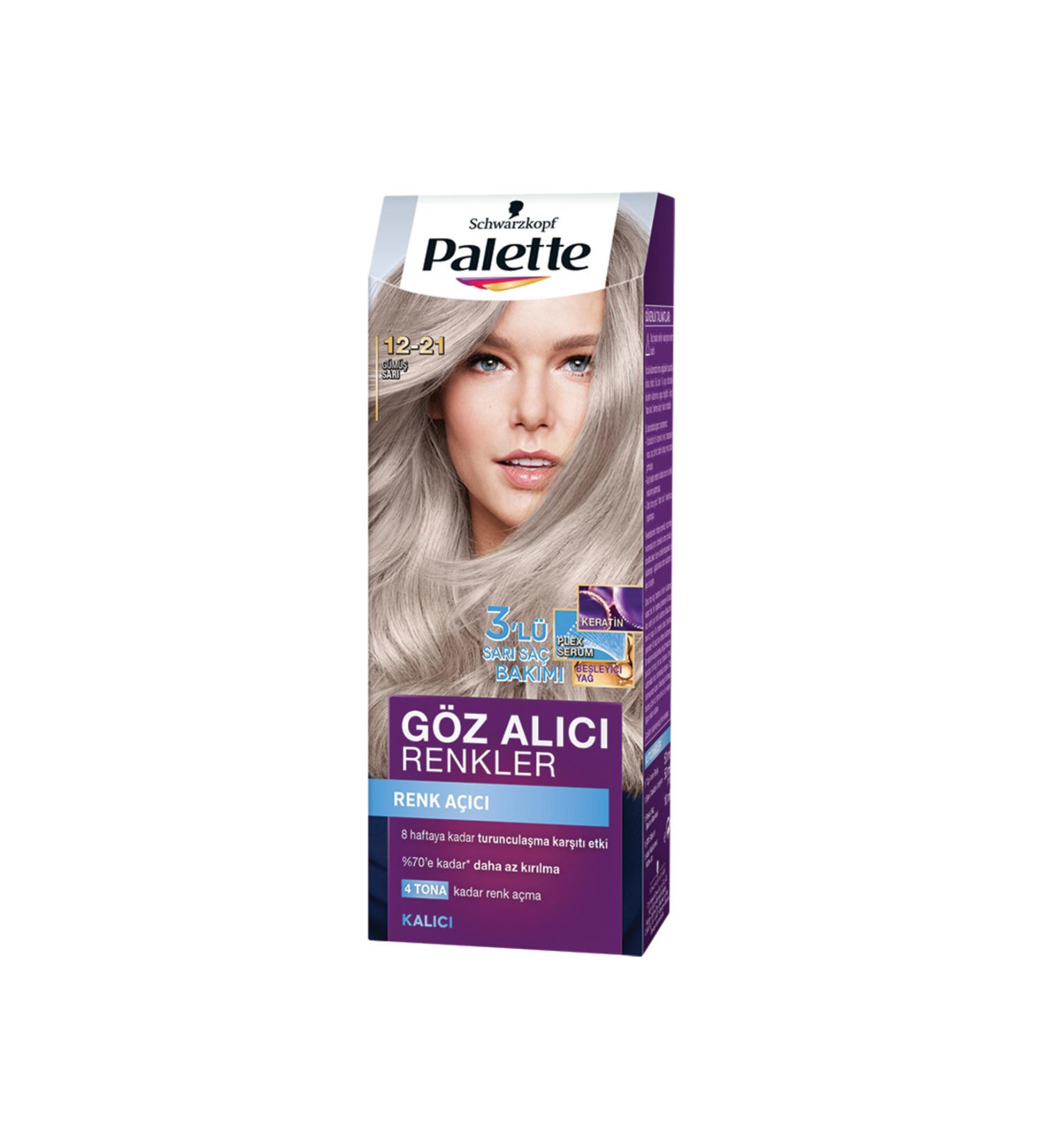 Eye-Catching Colors in the Palette Lightener 12-21 Silver Yellow