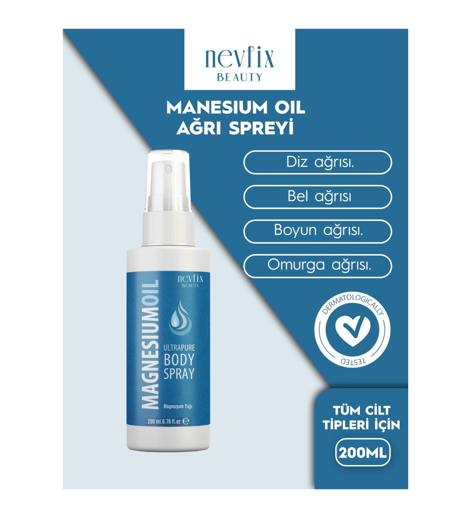 Nevfix Beauty Magnesium Oil 200 Ml - Buy Online on GoSupps.com