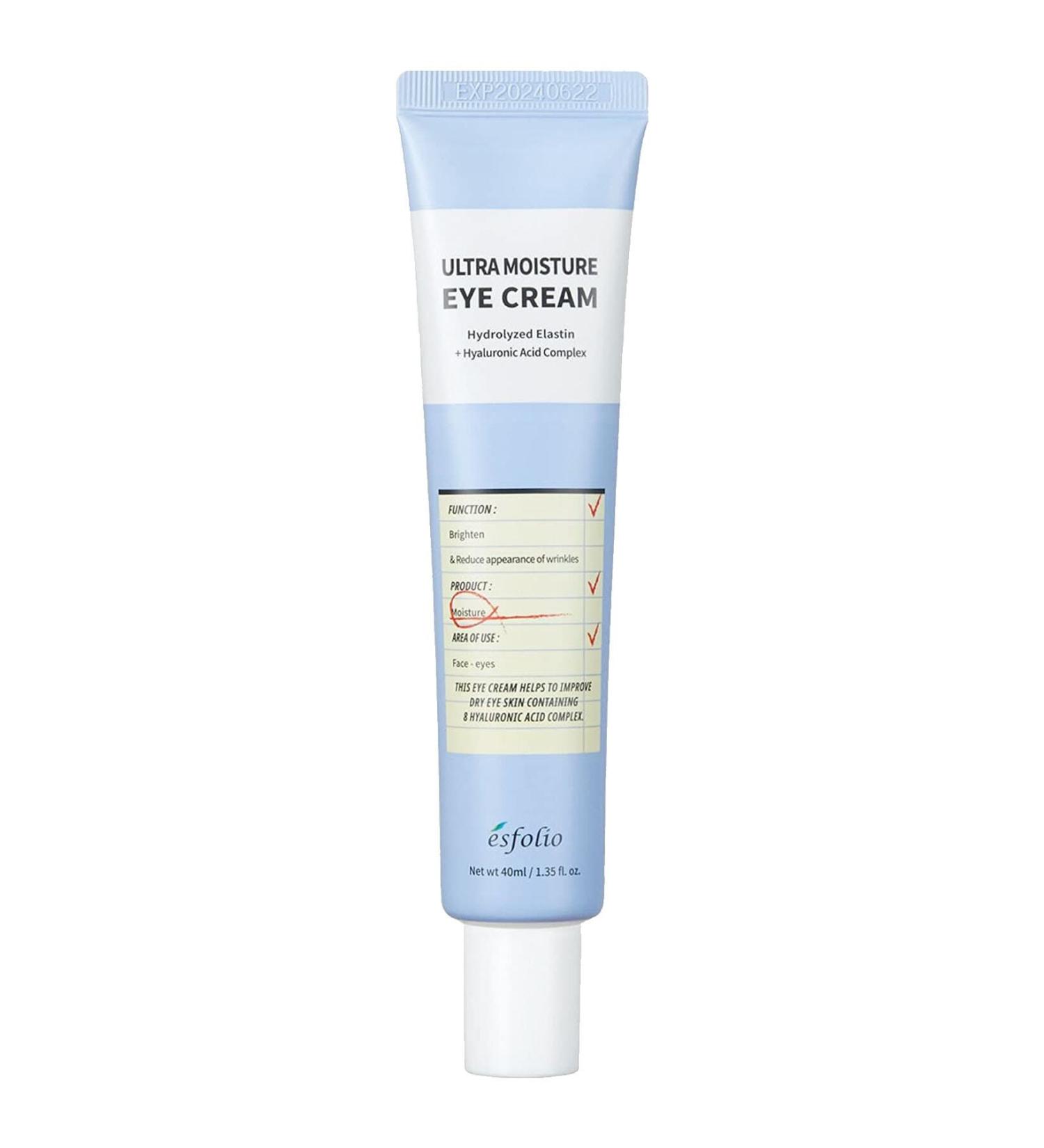 Esfolio 5 Types Hyaluronic Acid Moisturizing Eye Cream Ultra Moisture Eye Cream 40ml - Buy Online on GoSupps.com