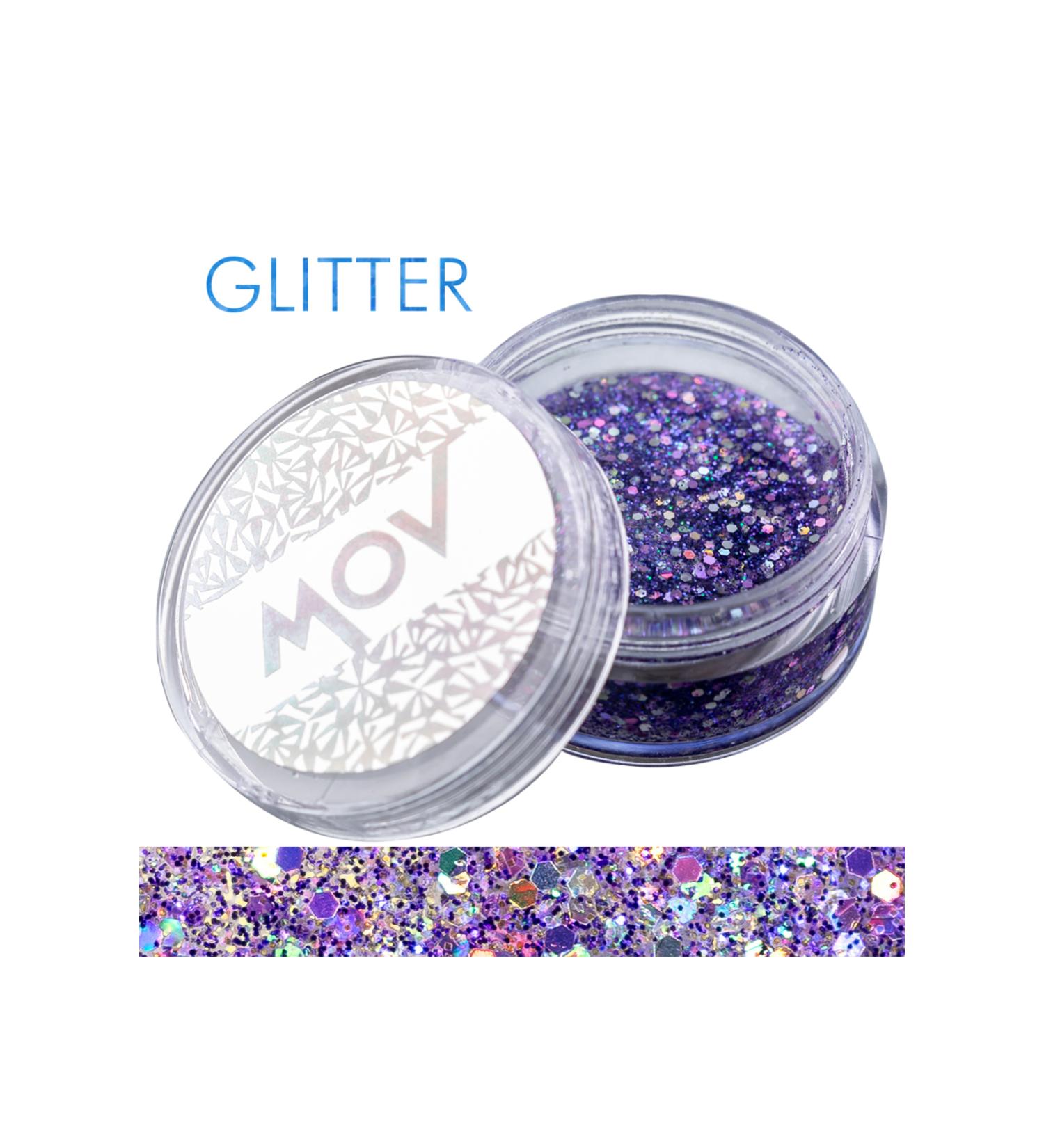 mov Jel Formlu Parlak Glitter Face Makeup & Body &hair No:1 Mor
