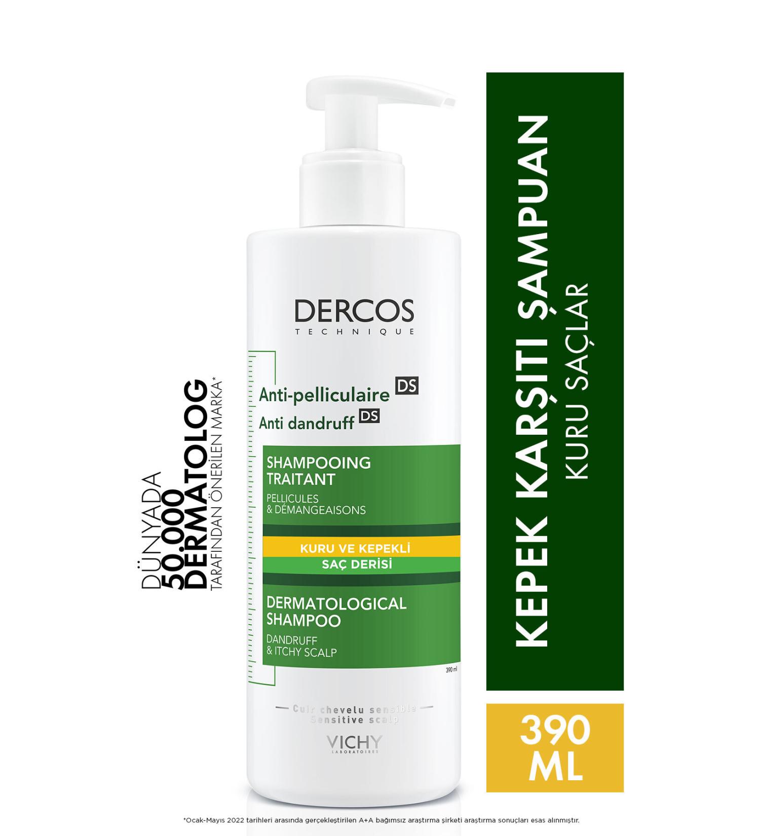 Vichy Anti-Dandruff Protective Shampoo for Dry Scalps 390ml. - Buy Online on GoSupps.com