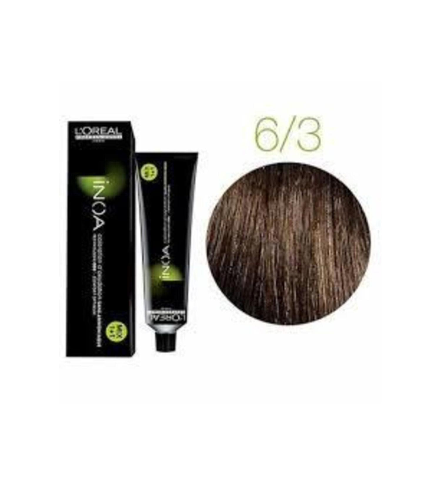 INOA 6.3 Number Dark Blonde Dore Hair Dye 60 Ml (oxidant-free)