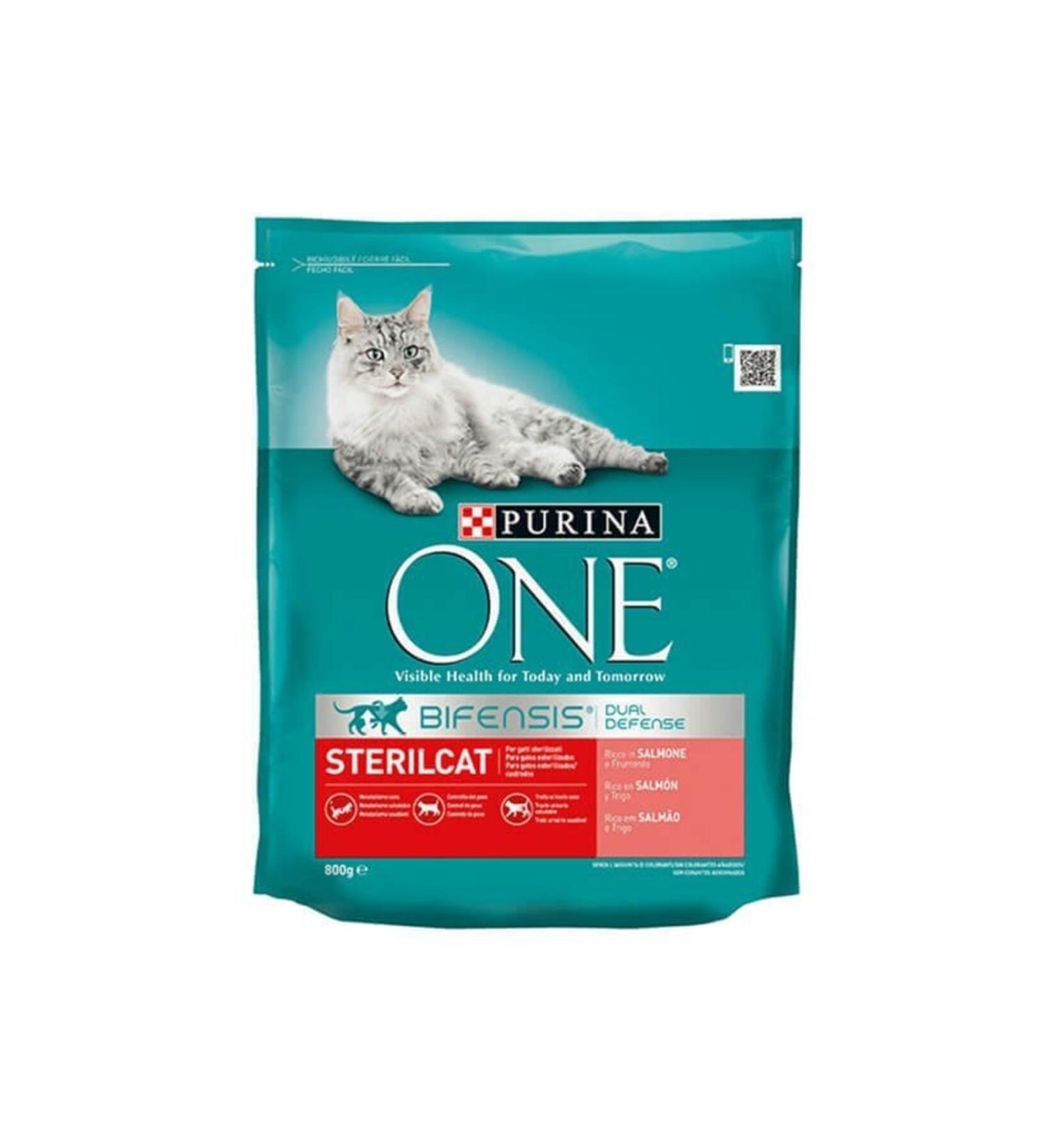 Purina One Sterilized Salmon Sterilized Cat Food 800 Gr