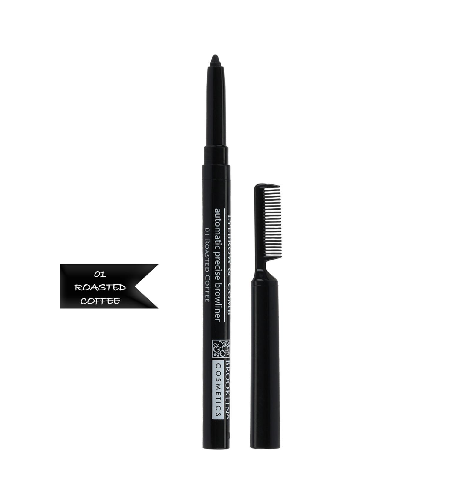 BROOKLIN Eyebrow Pencil - Eyebrow SHORT MATIC Pencil NO 1 ROASTED COFFEE