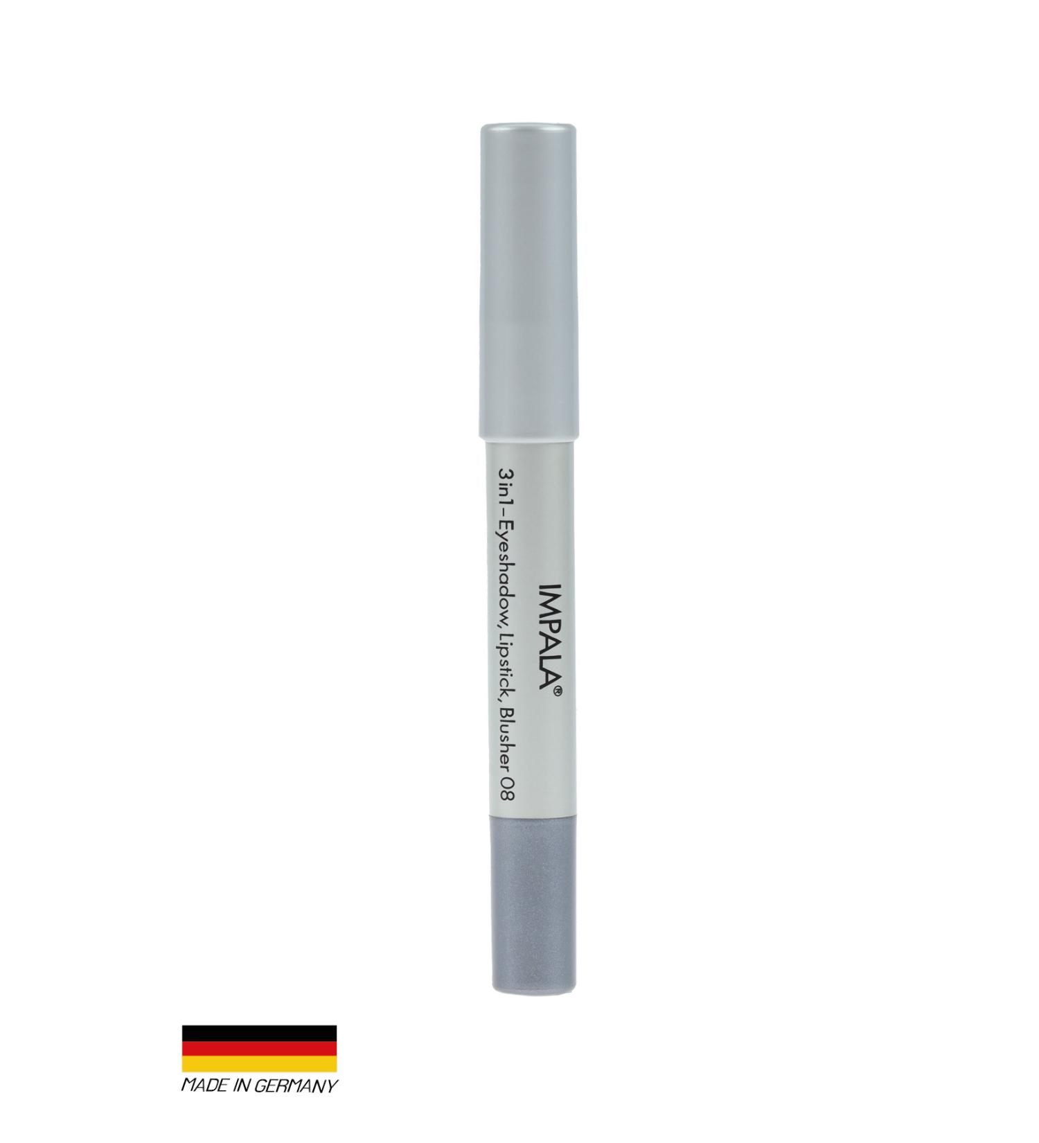 IMPALA 3 in 1 Pencil - Eyeshadow Lipstick Blush No 08