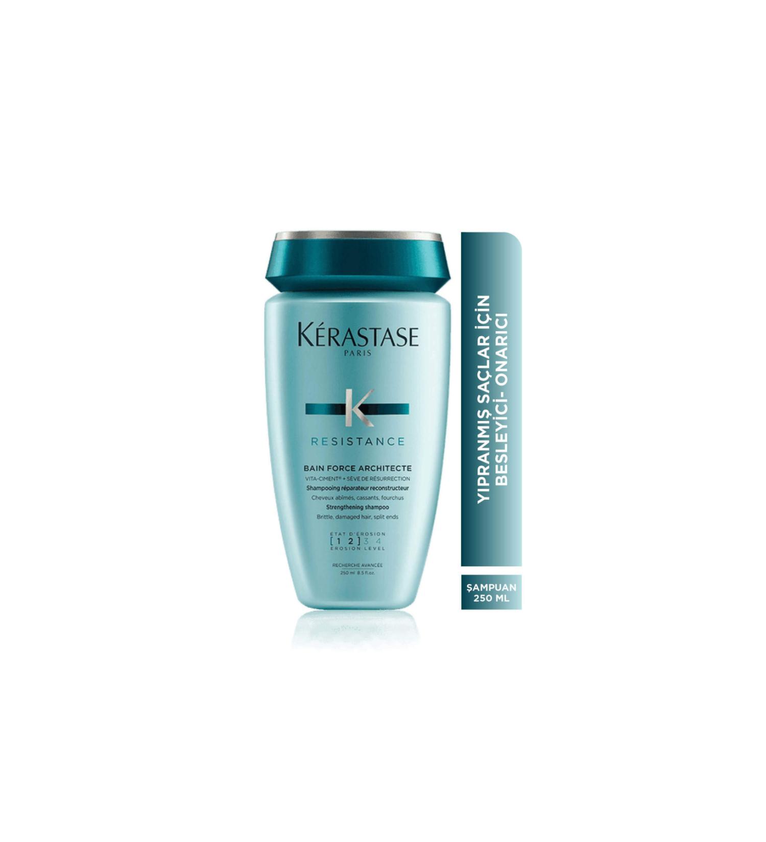 Kerastase R sistance Bain Force Architecte Regenerating Repair Shampoo for Damaged Hair 250 ml