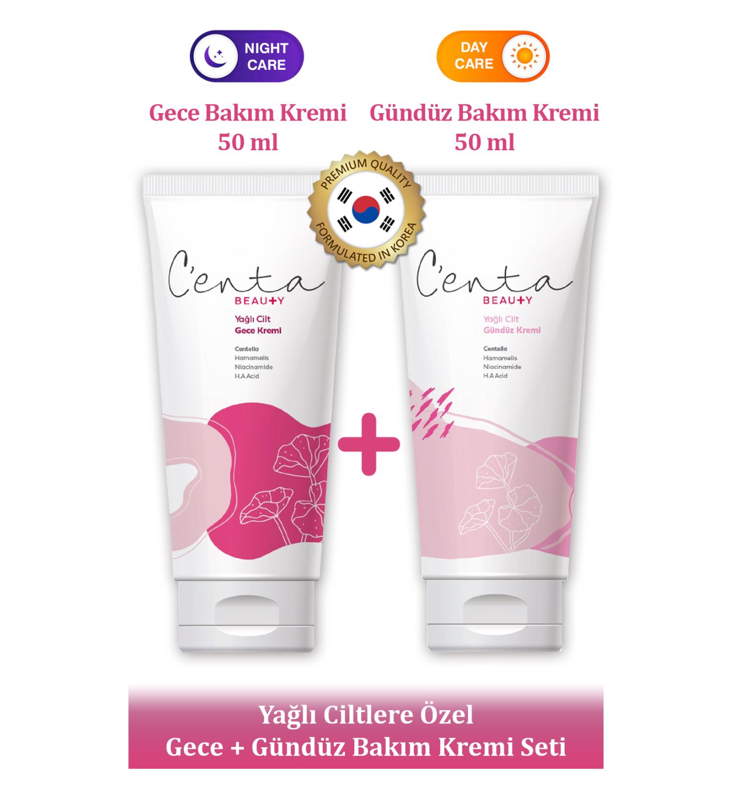 C'enta Beauty Anti-Oily Cream Introduction Package (Cica Cream Set)