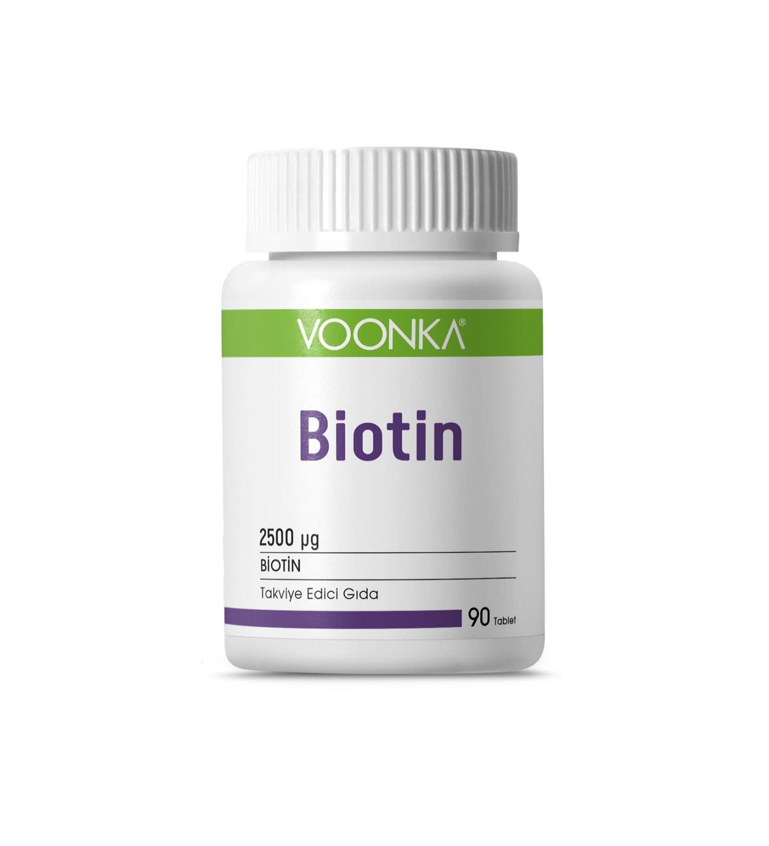 Voonka Biotin 2500 Mg 90 Tablets