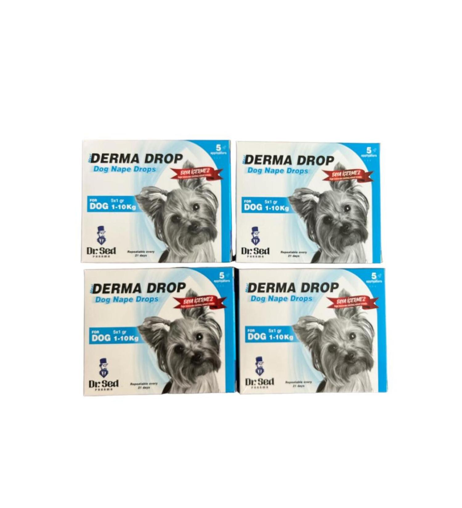 Dr.Sed Maxi Derma 1-10kg Dog Skin Care Drops 4 Boxes