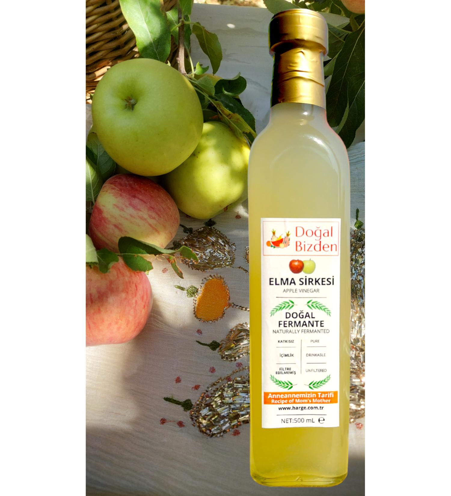 Natural Fermented Mother Apple Cider Vinegar Soft Drink 500ml Glass - Buy Online on GoSupps.com
