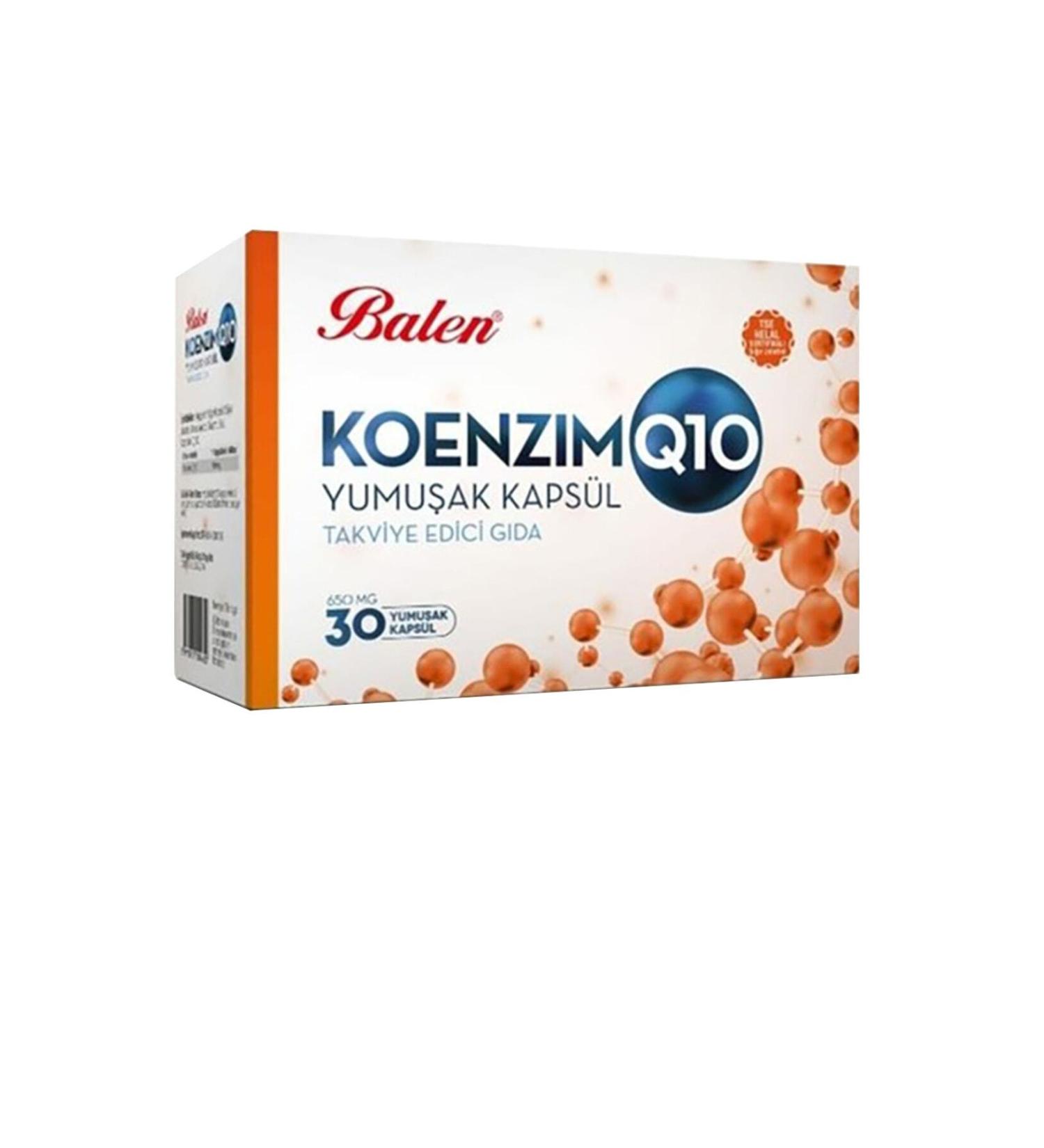 Balen Coenzyme Q10 Softgel 650mg X 30 Softgel Coenzyme Q10