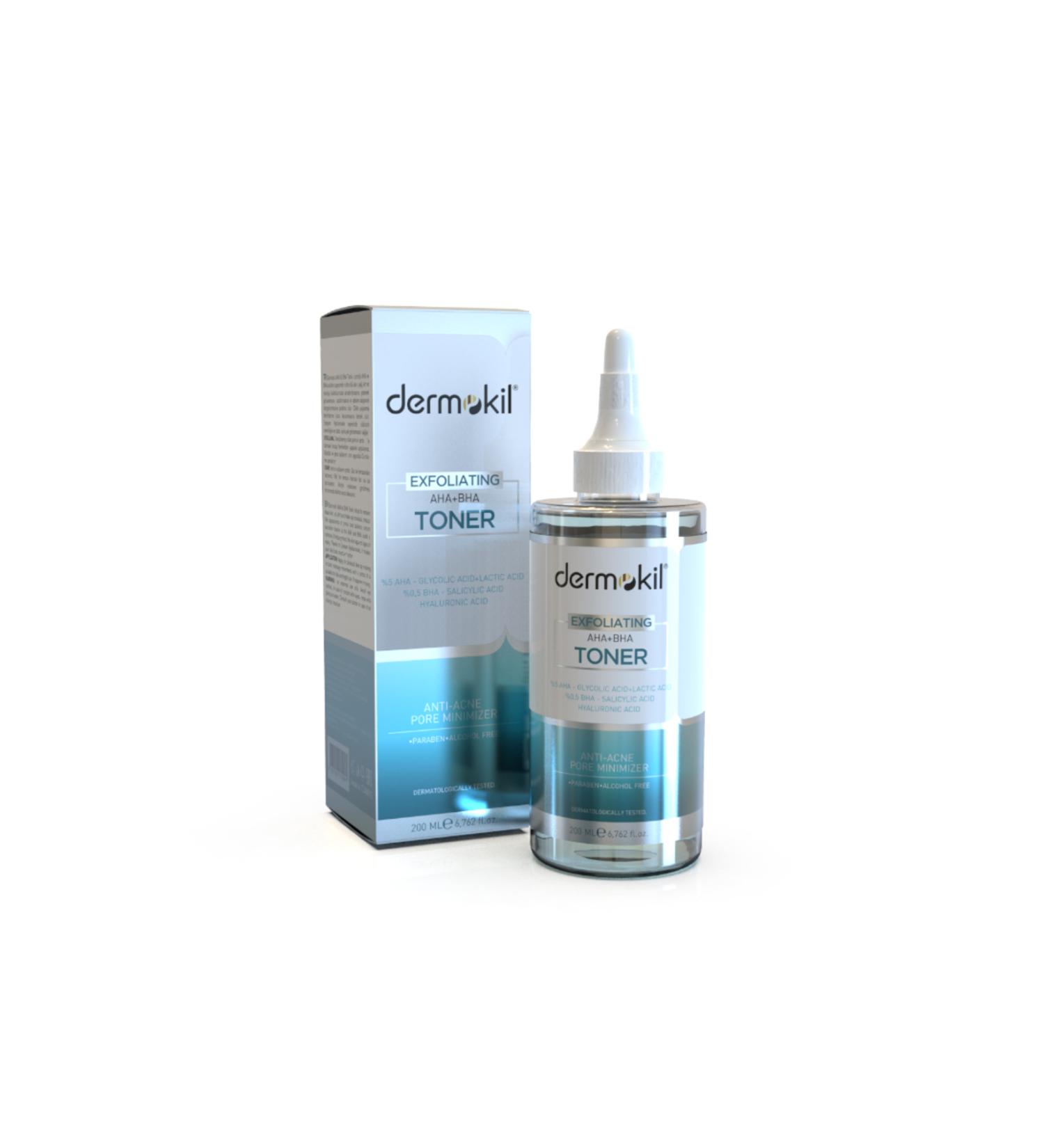 Dermokil Exfoliating AHA+BHA Niacinamide Tonic 200 ml