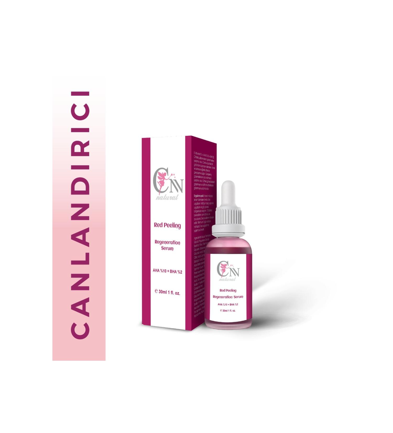 Cnn Natural Revitalizing & Skin Tone Equalizing Anti-Stain Face Red Peeling Serum 30 Ml (aha 10% + Bha 2%)