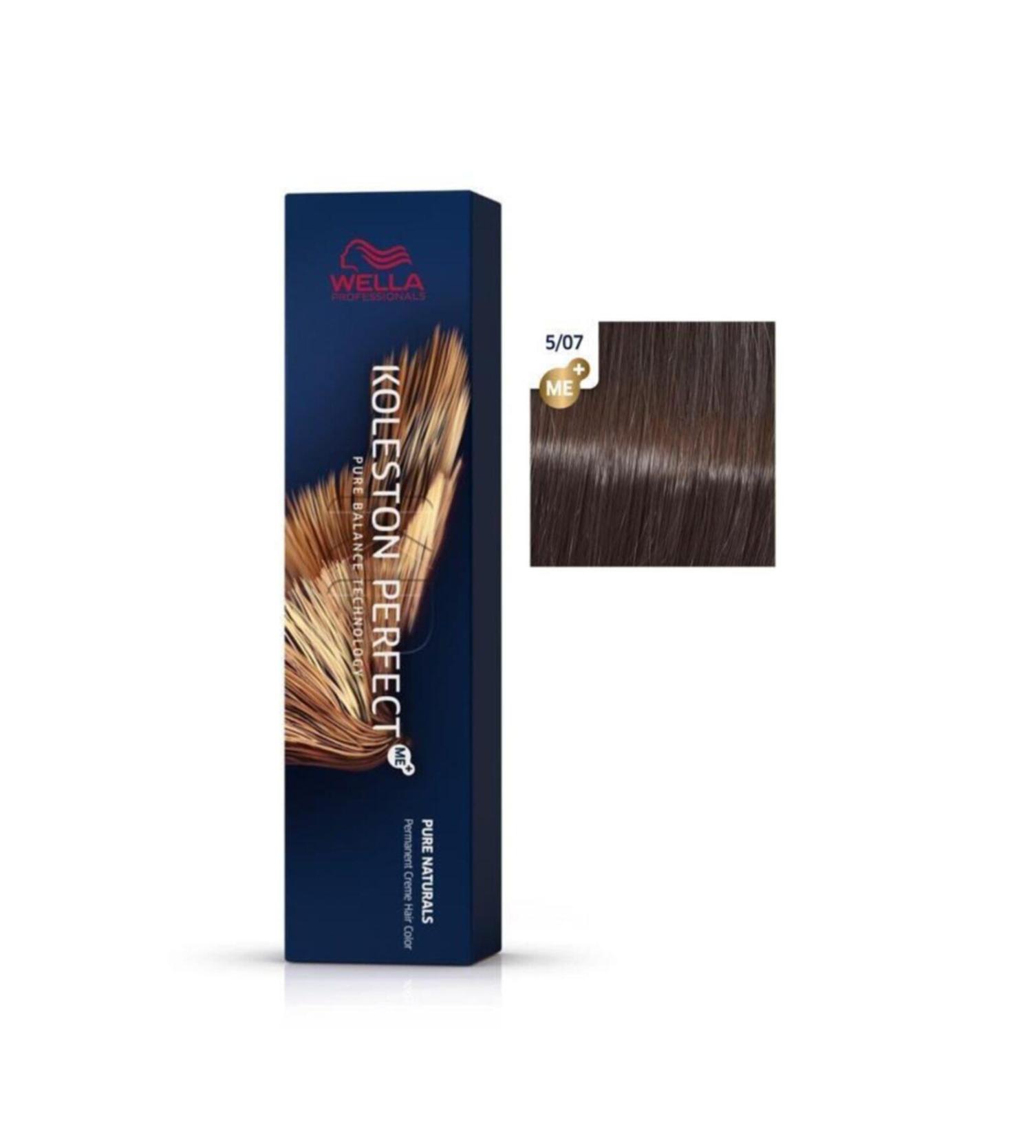 Wella Koleston Perfect Me+ Hair Dye 5/07 Mystic Coffee 60 Ml.. KeyProduct644