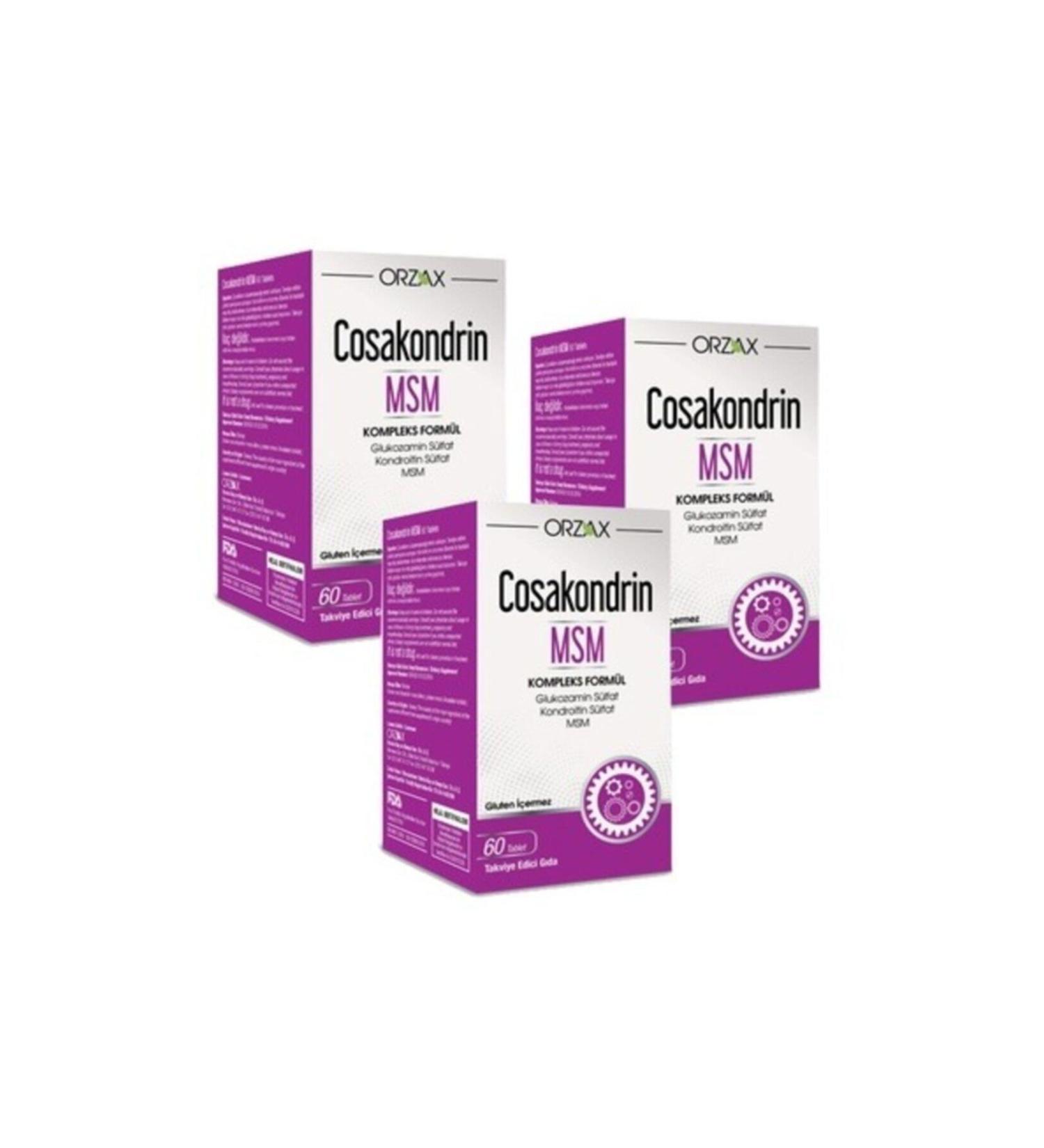 Cosakondrin Msm 60 Tablets 3 Pieces - Buy Online on GoSupps.com
