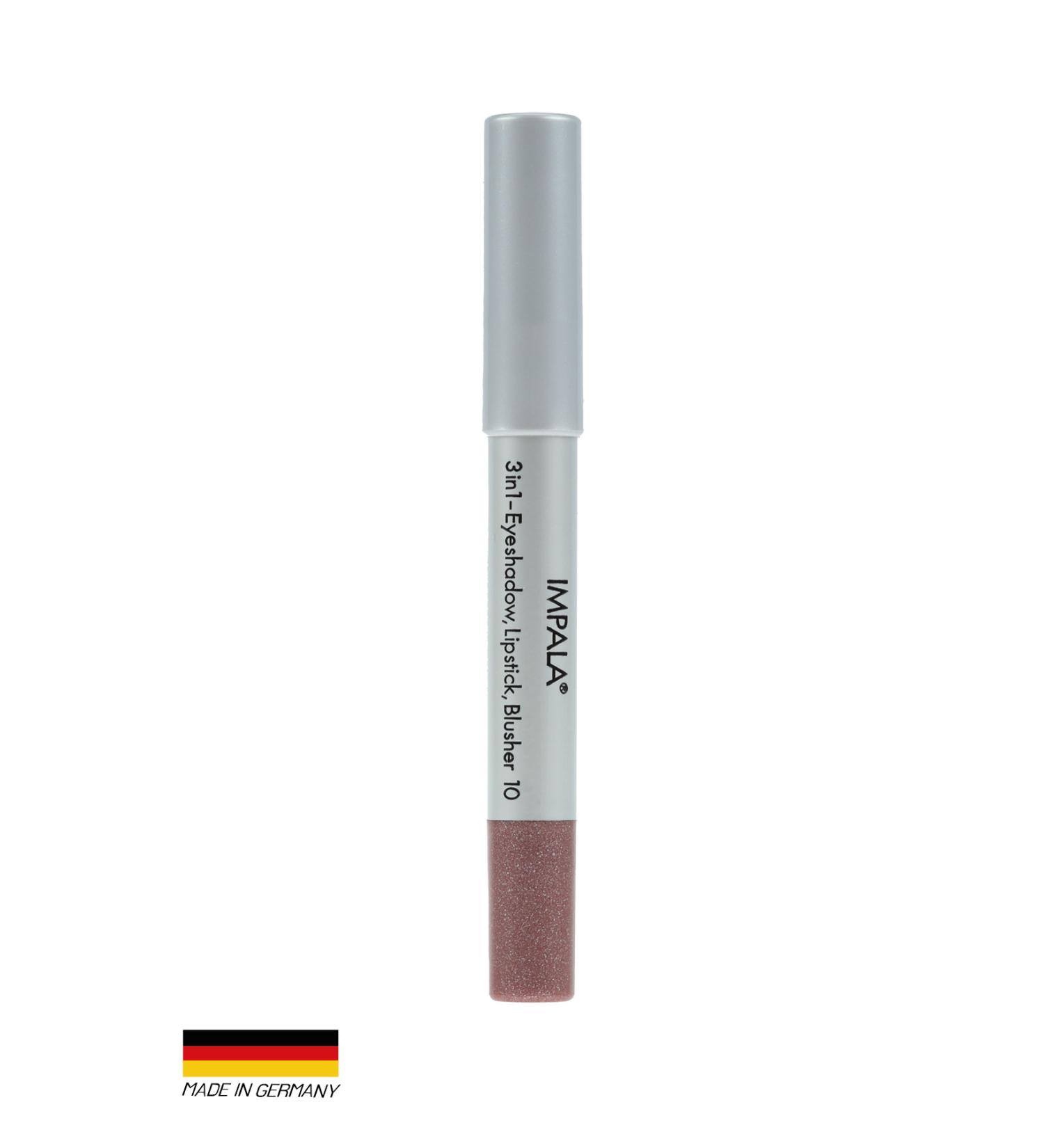 IMPALA 3 in 1 Pencil - Eyeshadow Lipstick Blush No 10 - Buy Online on GoSupps.com