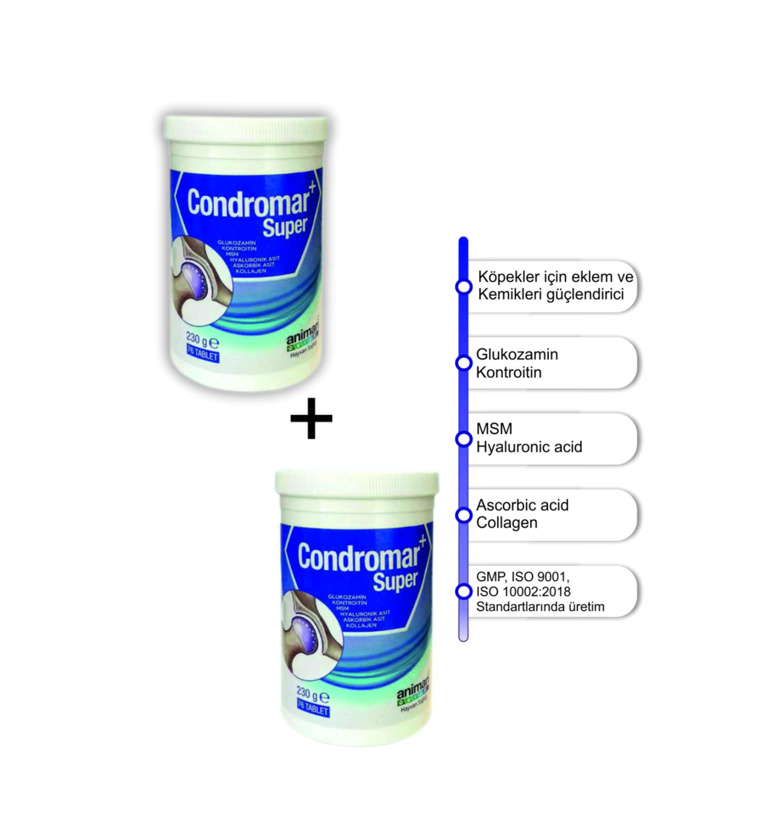 animari Condromar Super 230 gr 76 Tablets Glucosamine for Dogs