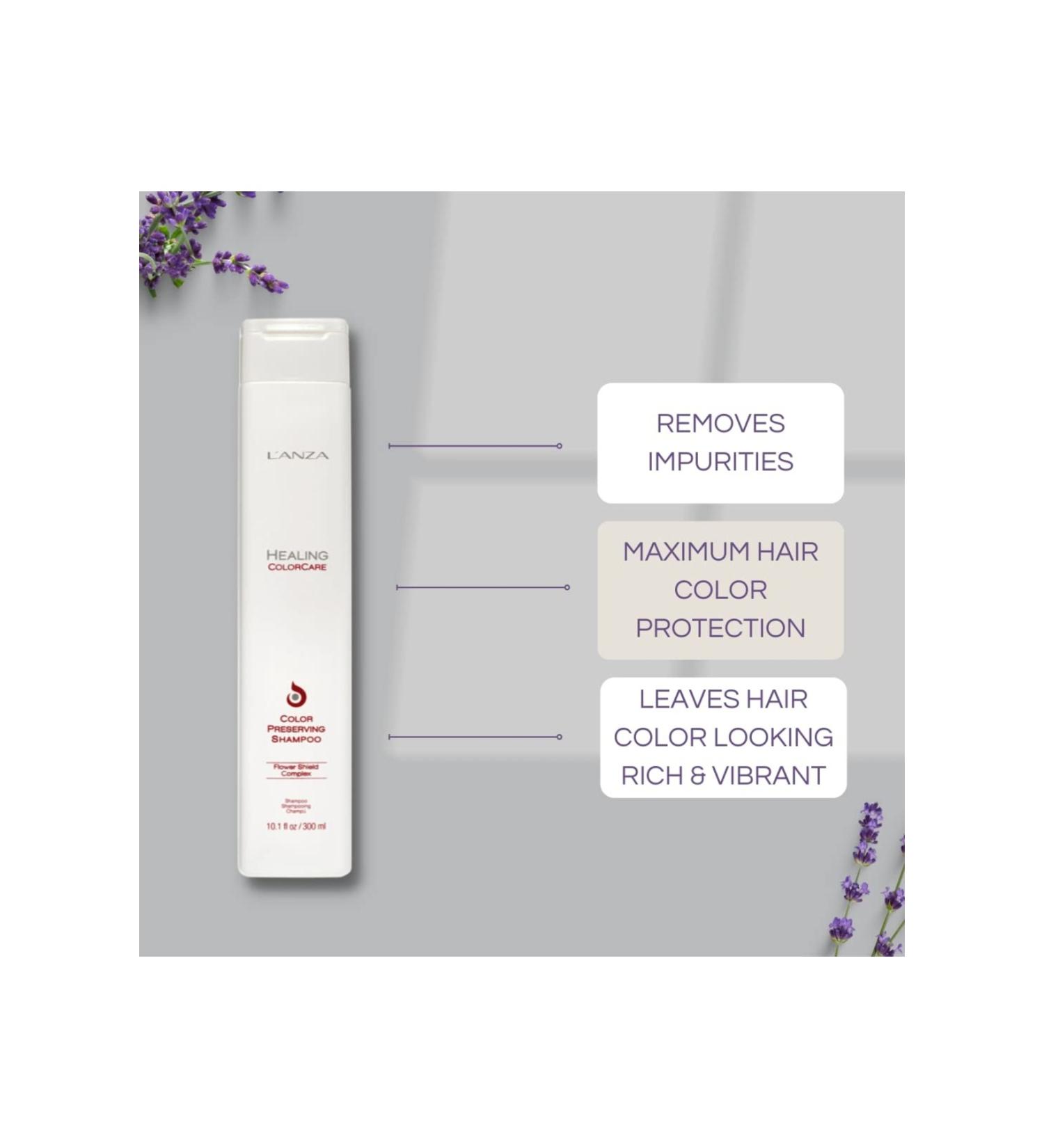 L'anza Healing Colorcare:Protective Shampoo with Flower Shield Complex (10.1 fl oz) BeautyS!Q363