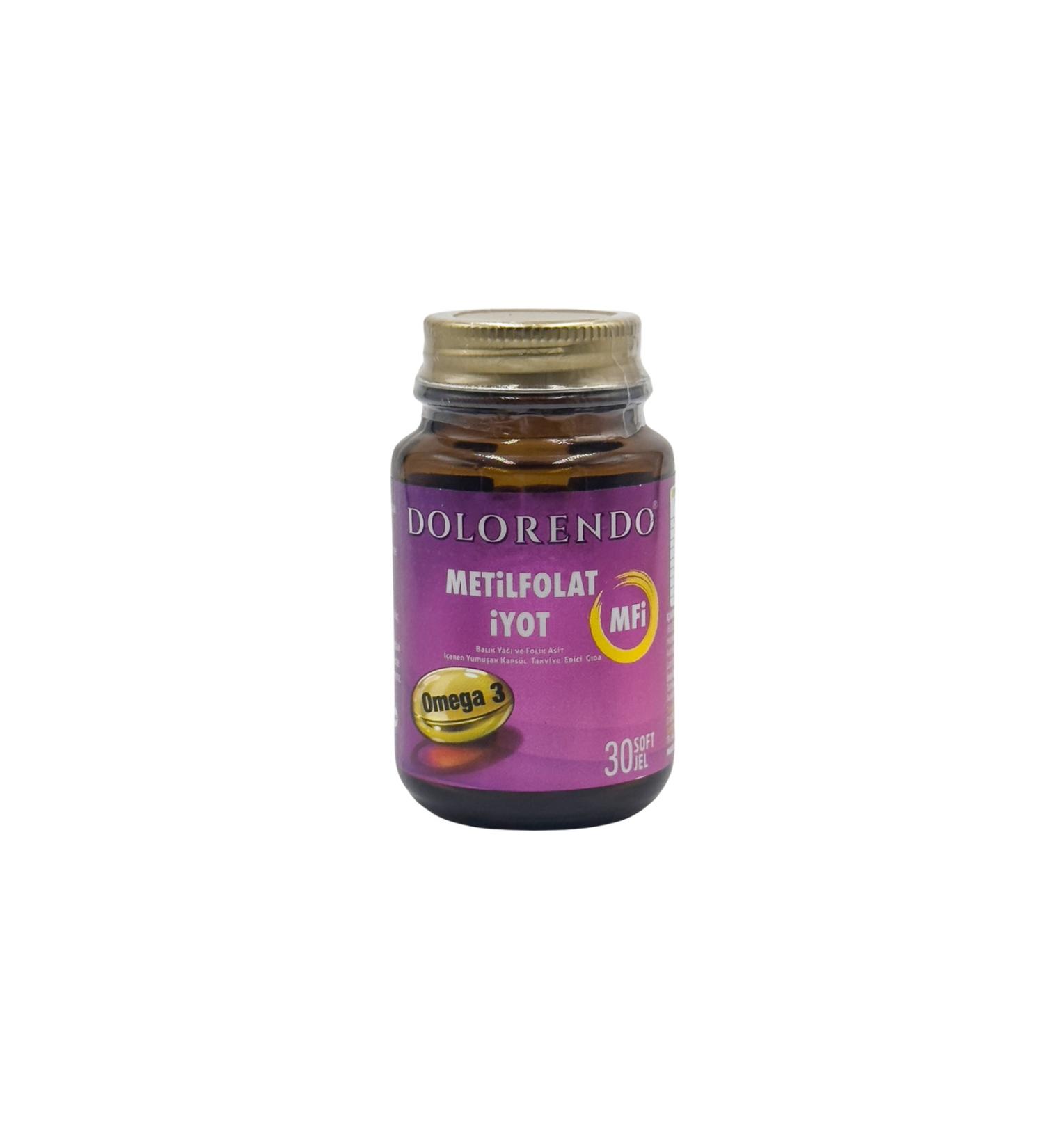 Dolorendo Methylfolate Iodine Omega 3 Fish Oil Capsule - Buy Online on GoSupps.com