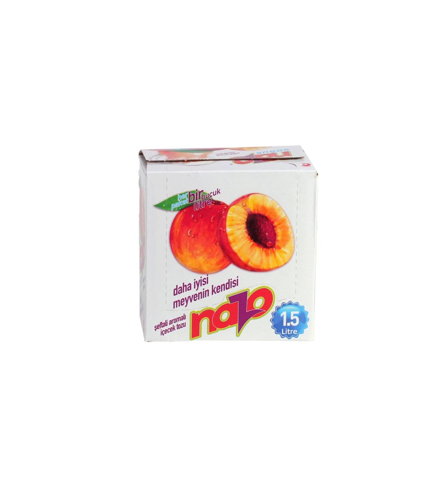 NAZO Peach flavored powder drink 9 gr x 24 pieces