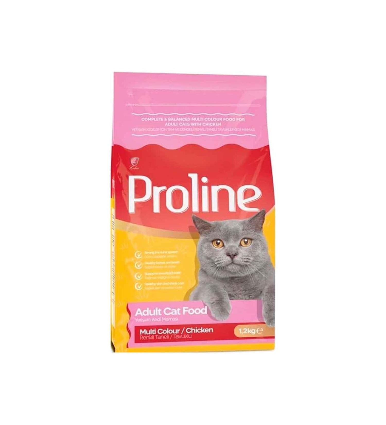 Proline Chicken Cat Food Colored Grain 1.2 kg