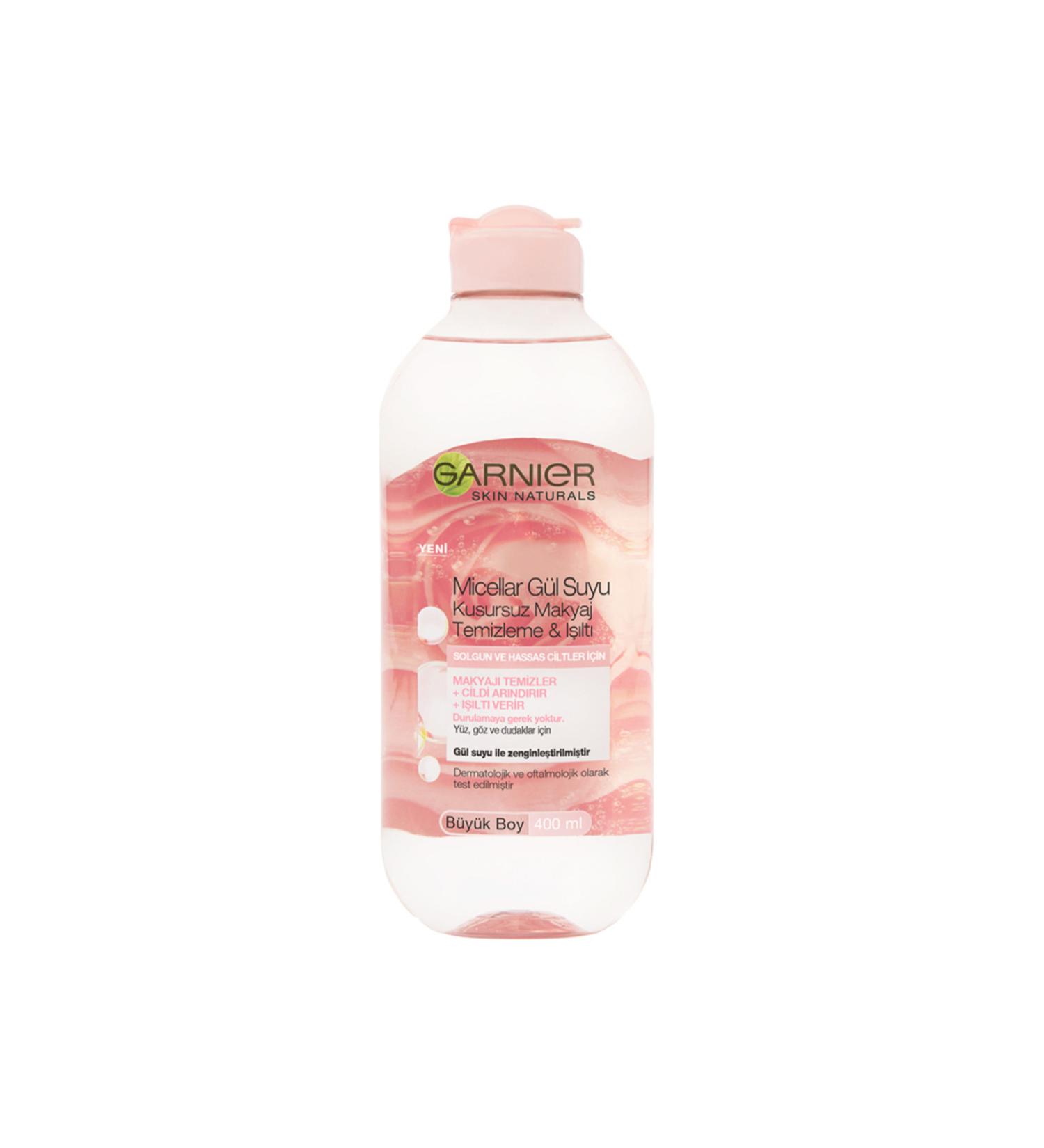 Garnier Micellar Rose Water Flawless Make-Up Remover & Shine 400 ml