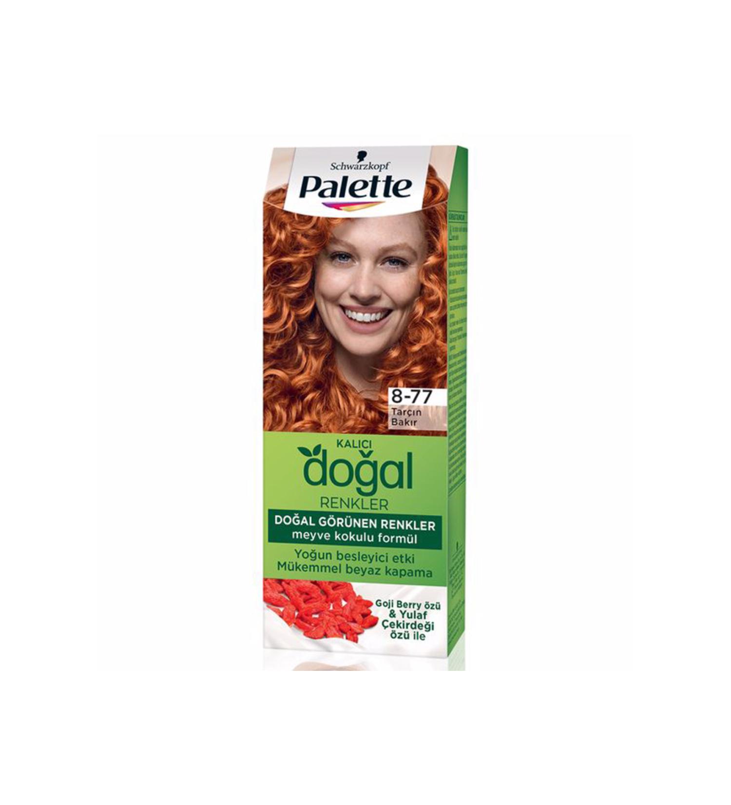 Palette Permanent Natural Colors Hair Dye 8-77 Cinnamon Copper