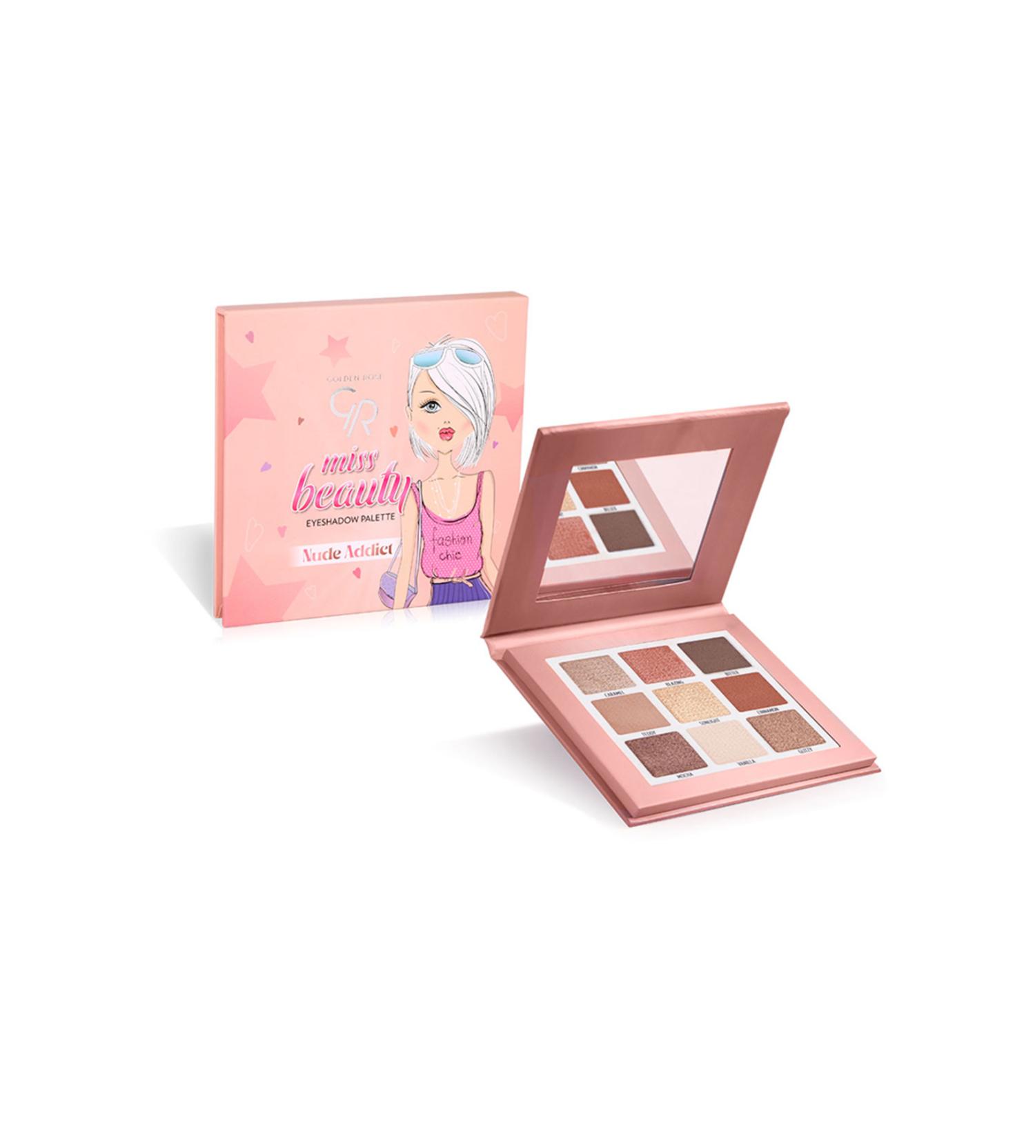 Golden Rose Miss Beauty Eyeshadow Palette Nude Addict