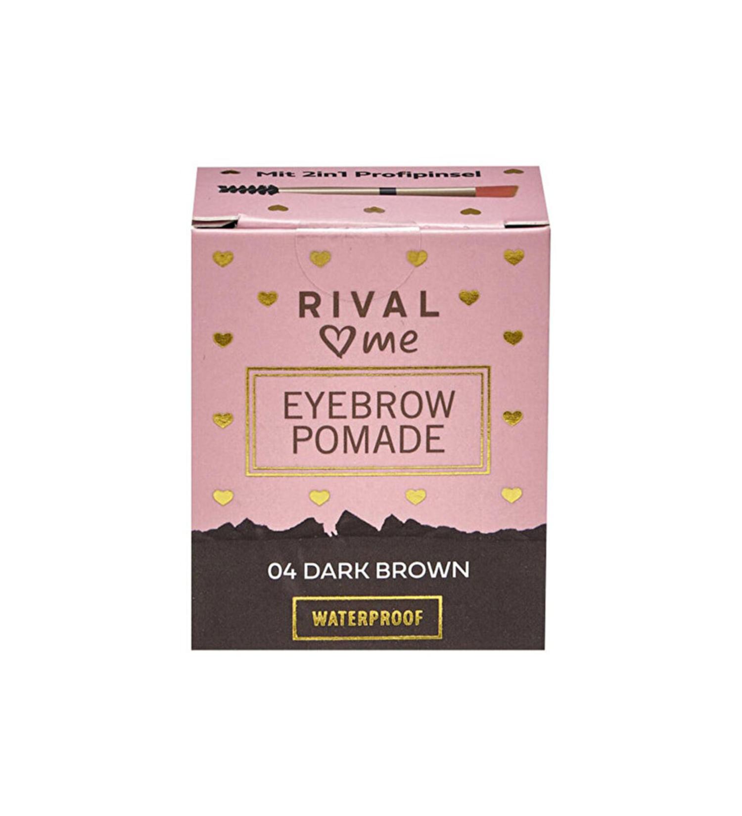 Rival Loves Me Eyebrow Pomade - Water Resistant No:04 Dark Brown - 1 piece