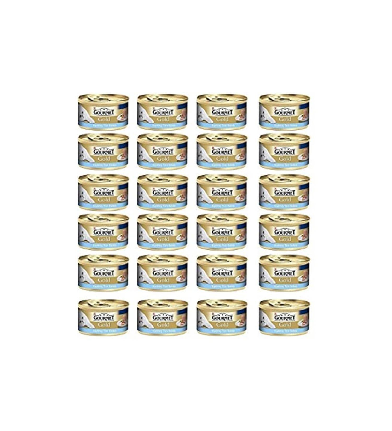 Gourmet Gold Canned Cat Food with Minced Tuna - 85 Gr X 24 Pieces
