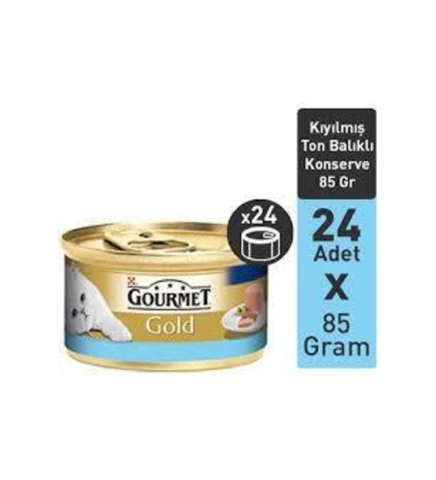 Gourmet Gold Canned Cat Food with Minced Tuna 85 Gr X 24 Pieces