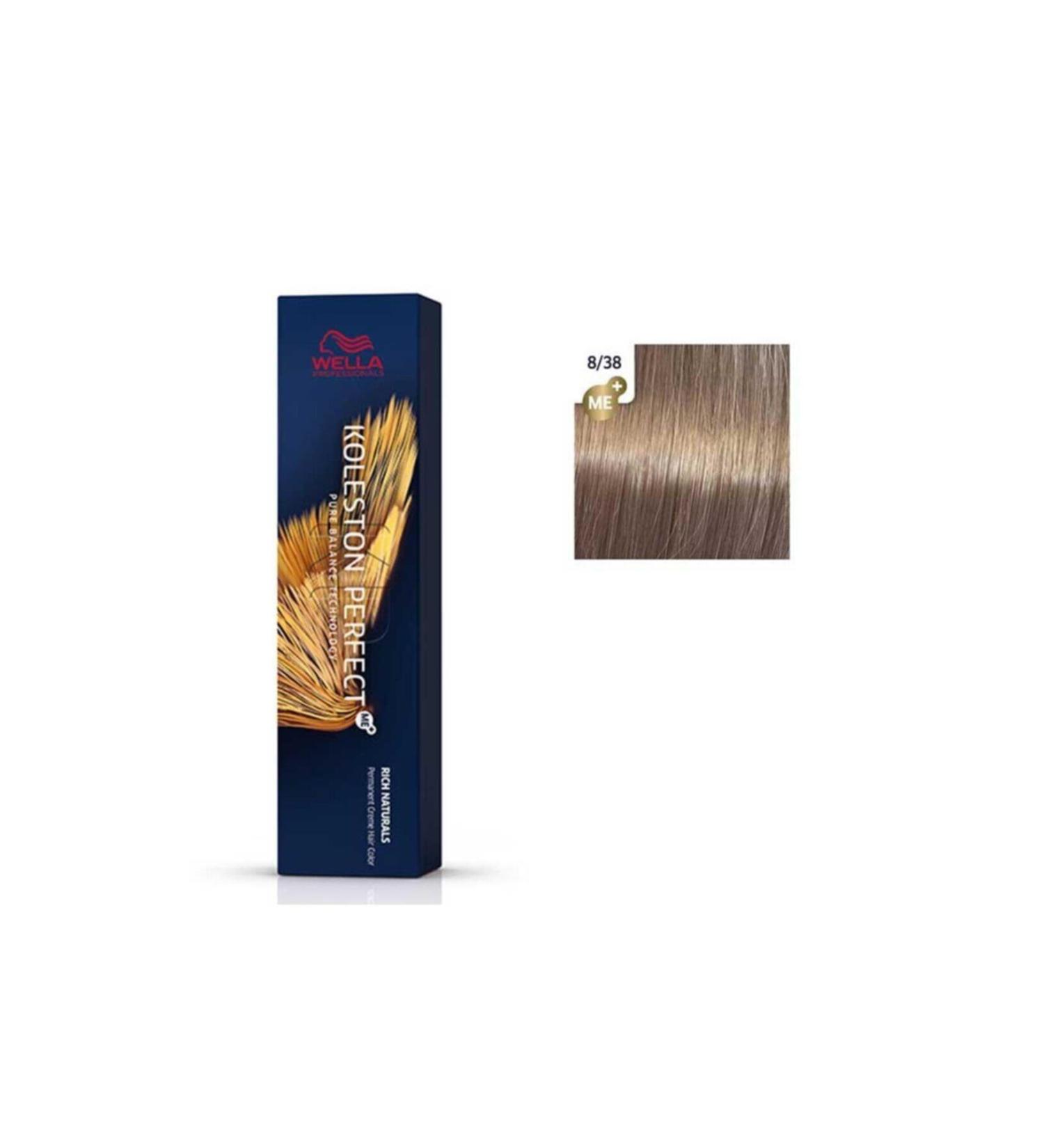 Wella Koleston Perfect Me+ Rich Naturals 8/38 Gold Umbra 60ml KeyProduct289