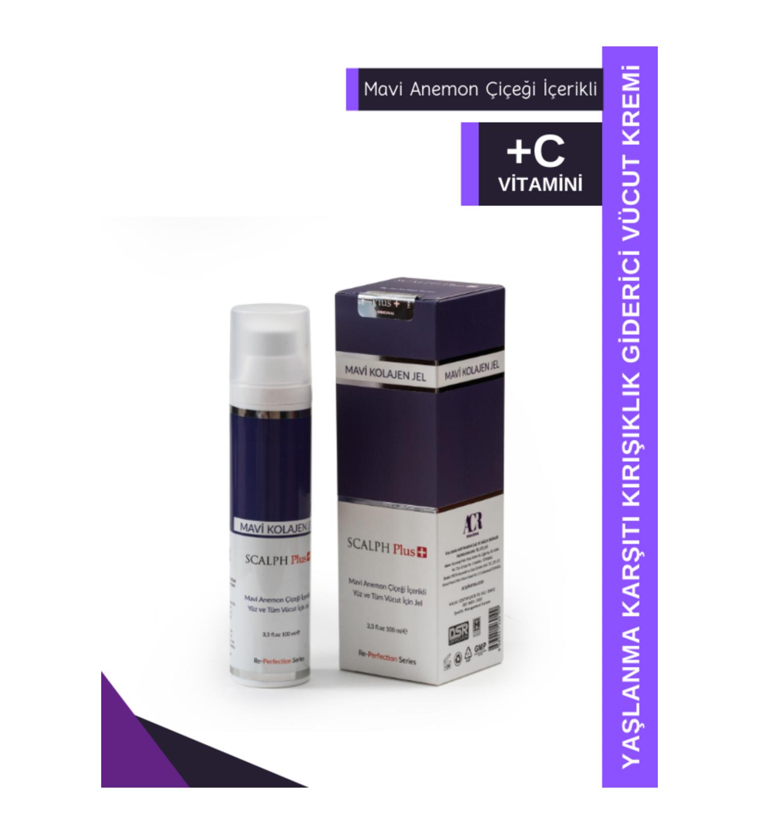 Scalph Plus Anti-Aging and Pore Tightening Blue Collagen Gel - Cream - Buy Online on GoSupps.com