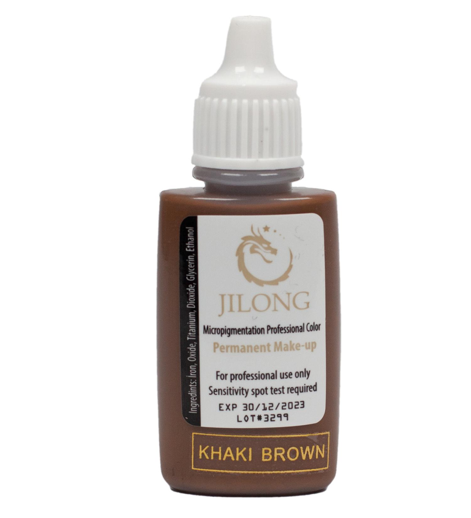 Jilong Permanent Makeup Pigment Khaki Brown 25 ML