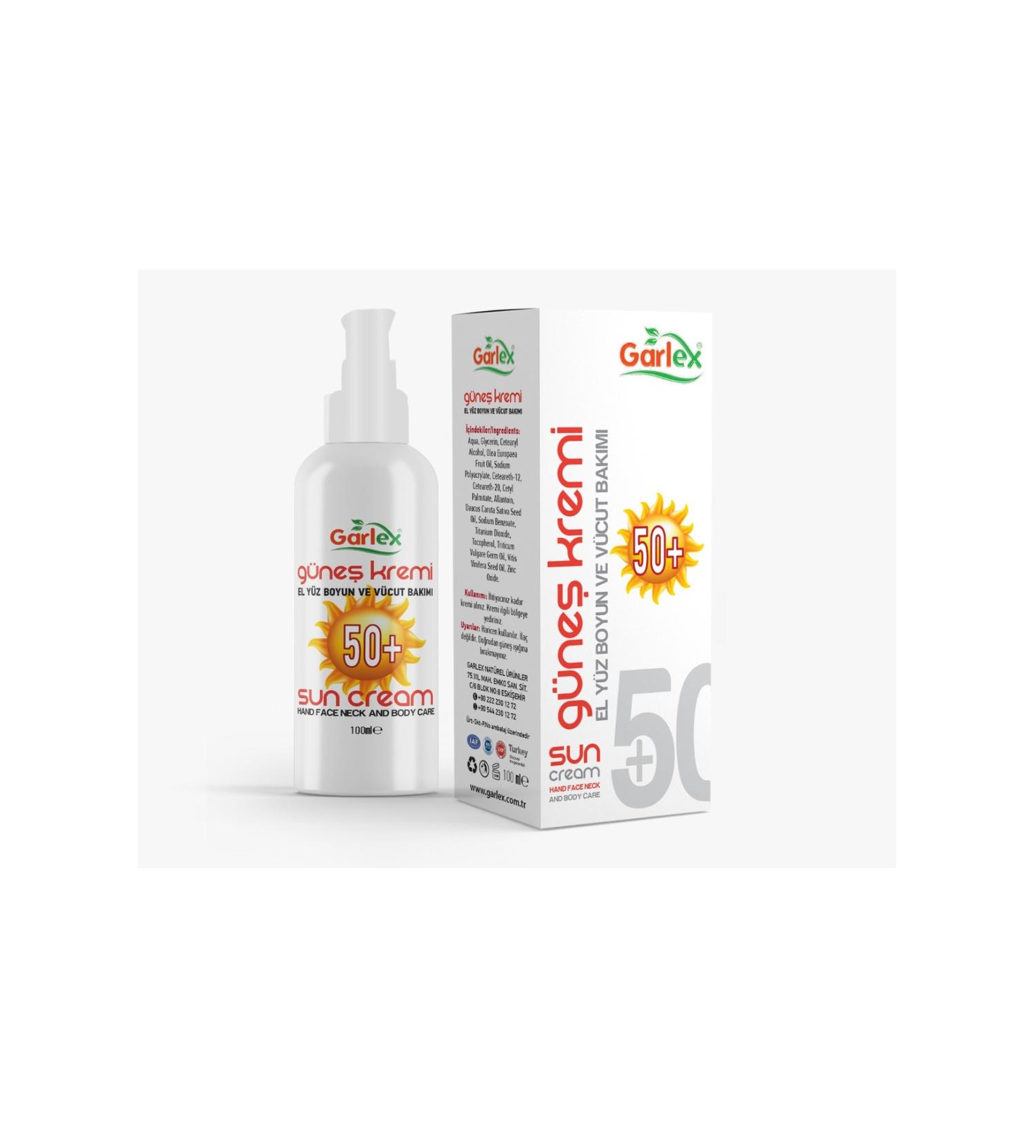Garlex Sun Cream 50+ Factor 100 ml