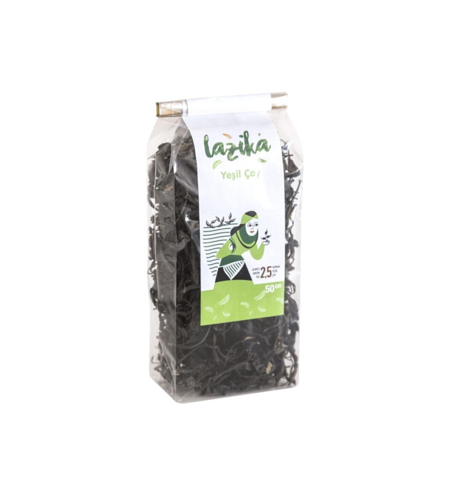 LAZIKA Handmade Green Tea 50 G Antioxidant No Additives Only Top Leaves - Buy Online on GoSupps.com