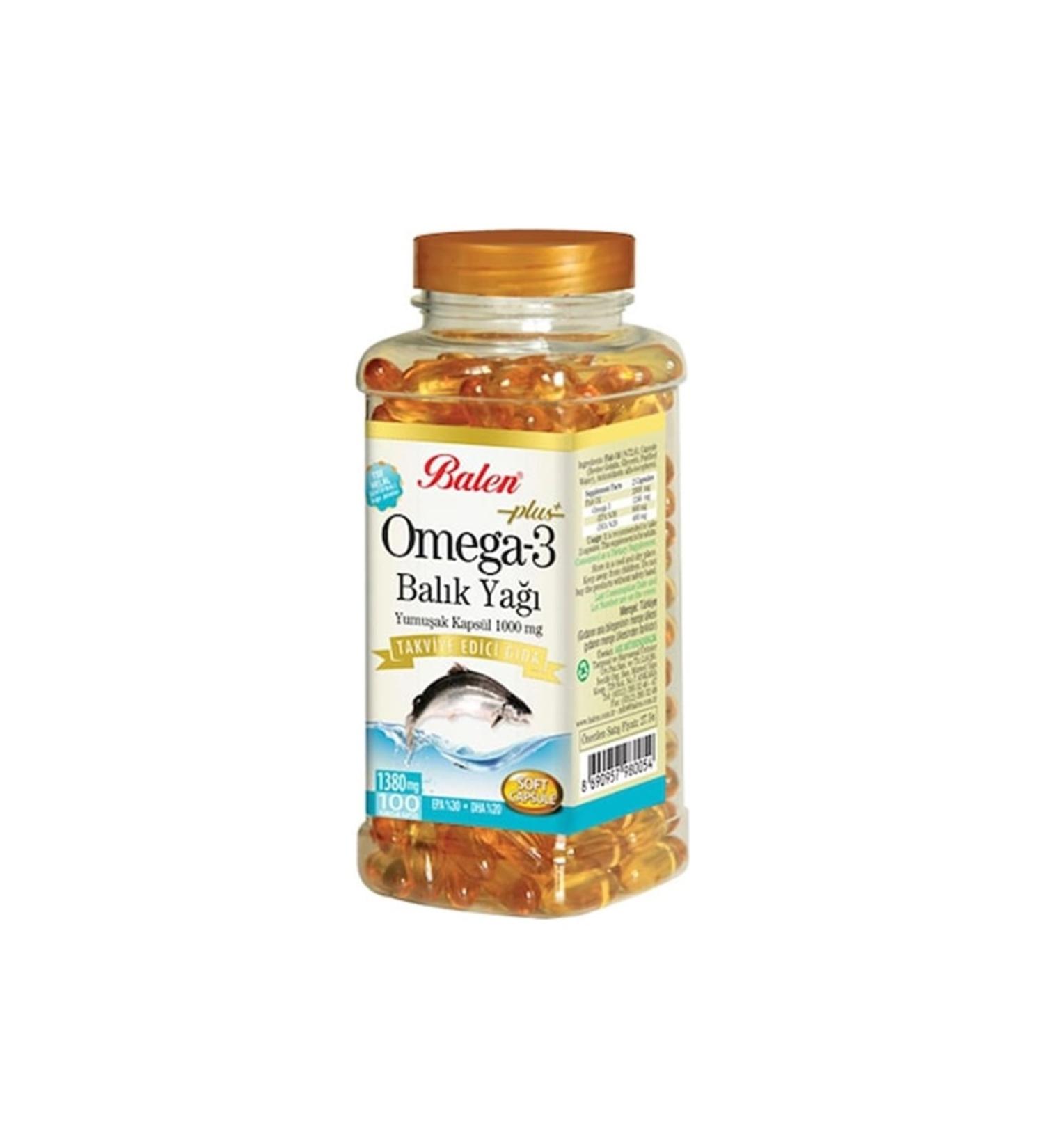 Balen Omega 3 Fish Oil Softgel 1380 Mg* 100 Capsules