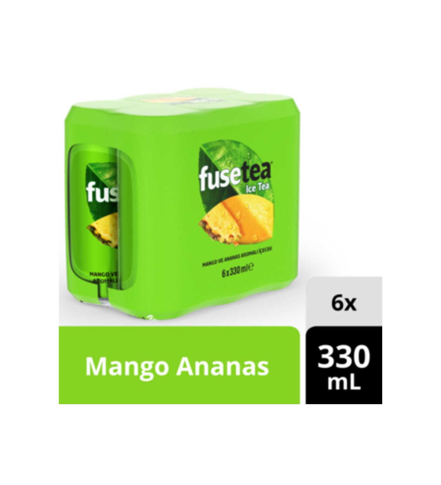 Fuse Tea Iced Tea Mango Pineapple Flavored Drink Box 6X330 Ml (1 PIECE)