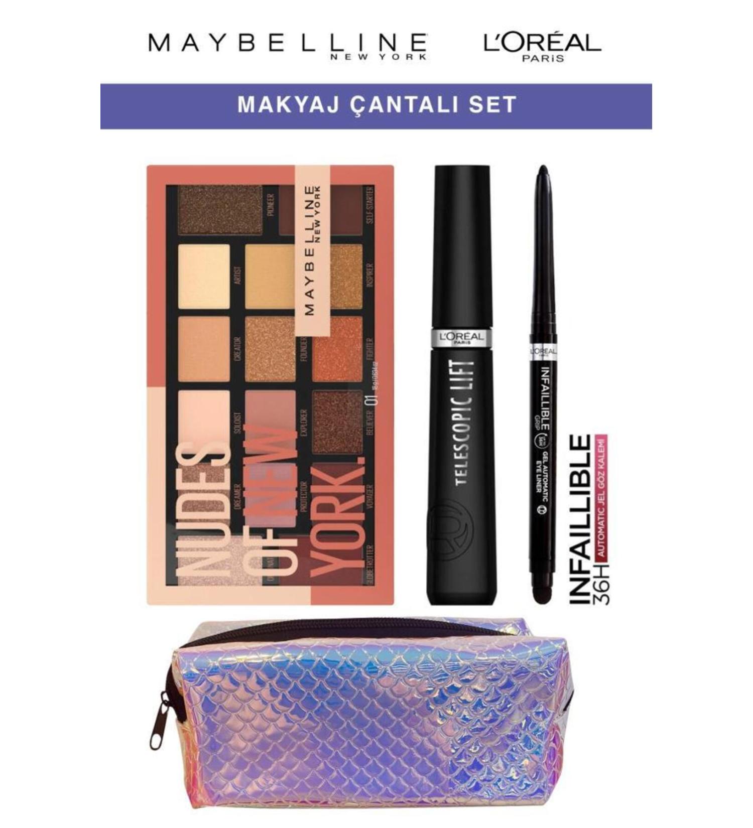 Maybelline New York Nudes Telescopic Lift Infaillible Effective Looks Eye Makeup Set - Buy Online on GoSupps.com