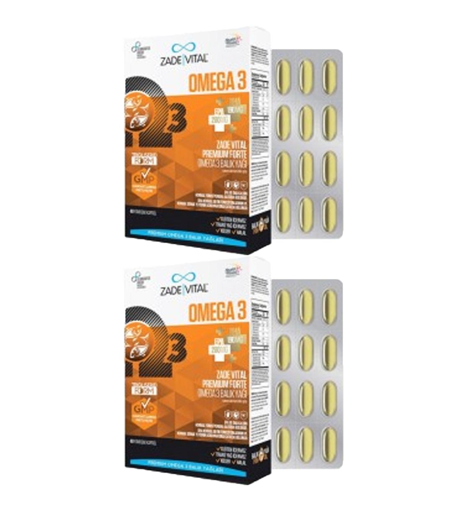 Zade Vital Omega3 Forte 40 Capsules 2 Pieces