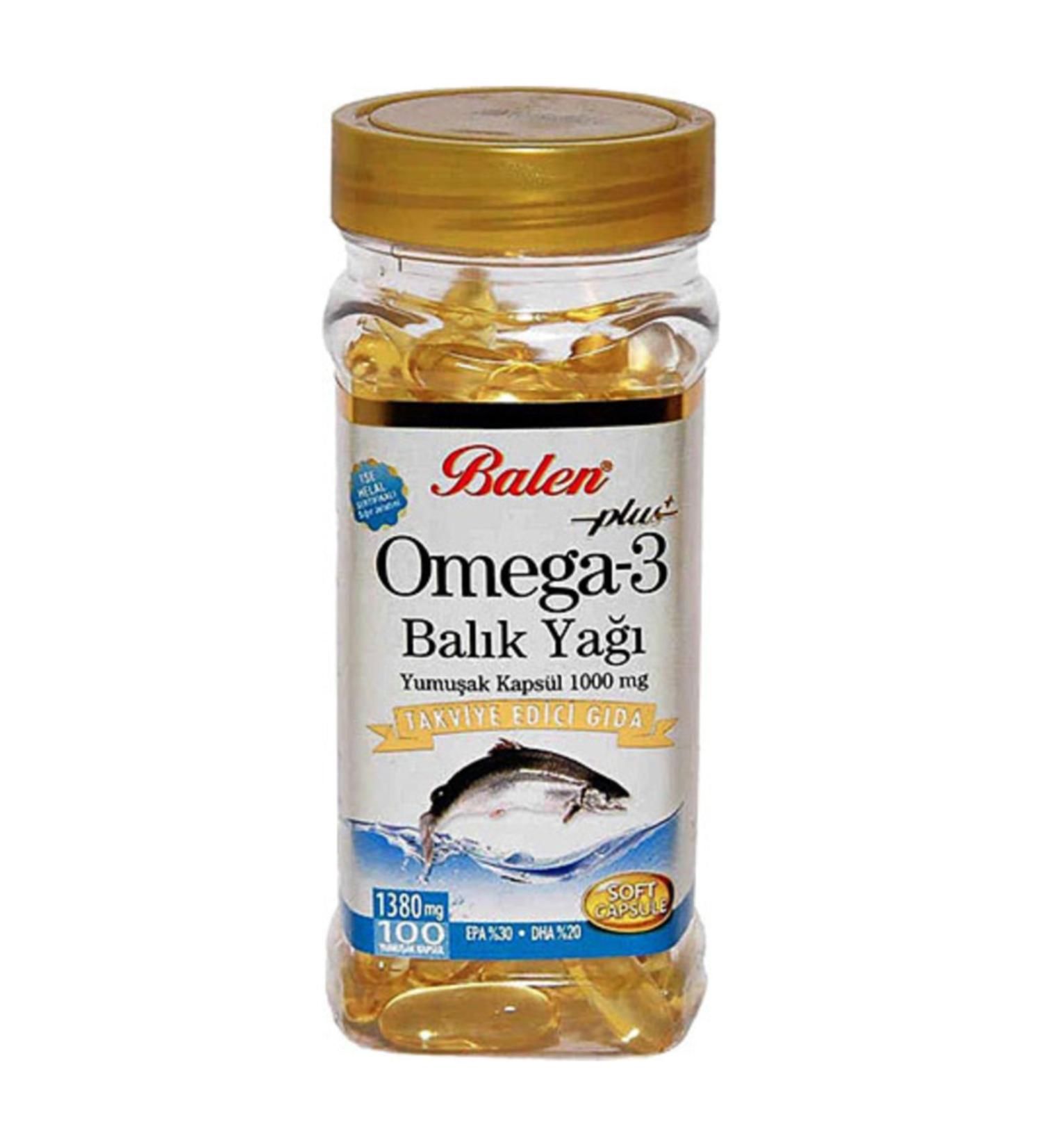 Balen Plus 3 Fish Oil Omega 3 Fish Oil 1380 Mg X 100 Capsules