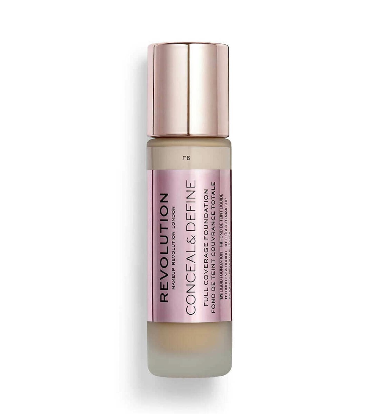 Revolution Conceal & Define Foundation F8 5057566046800