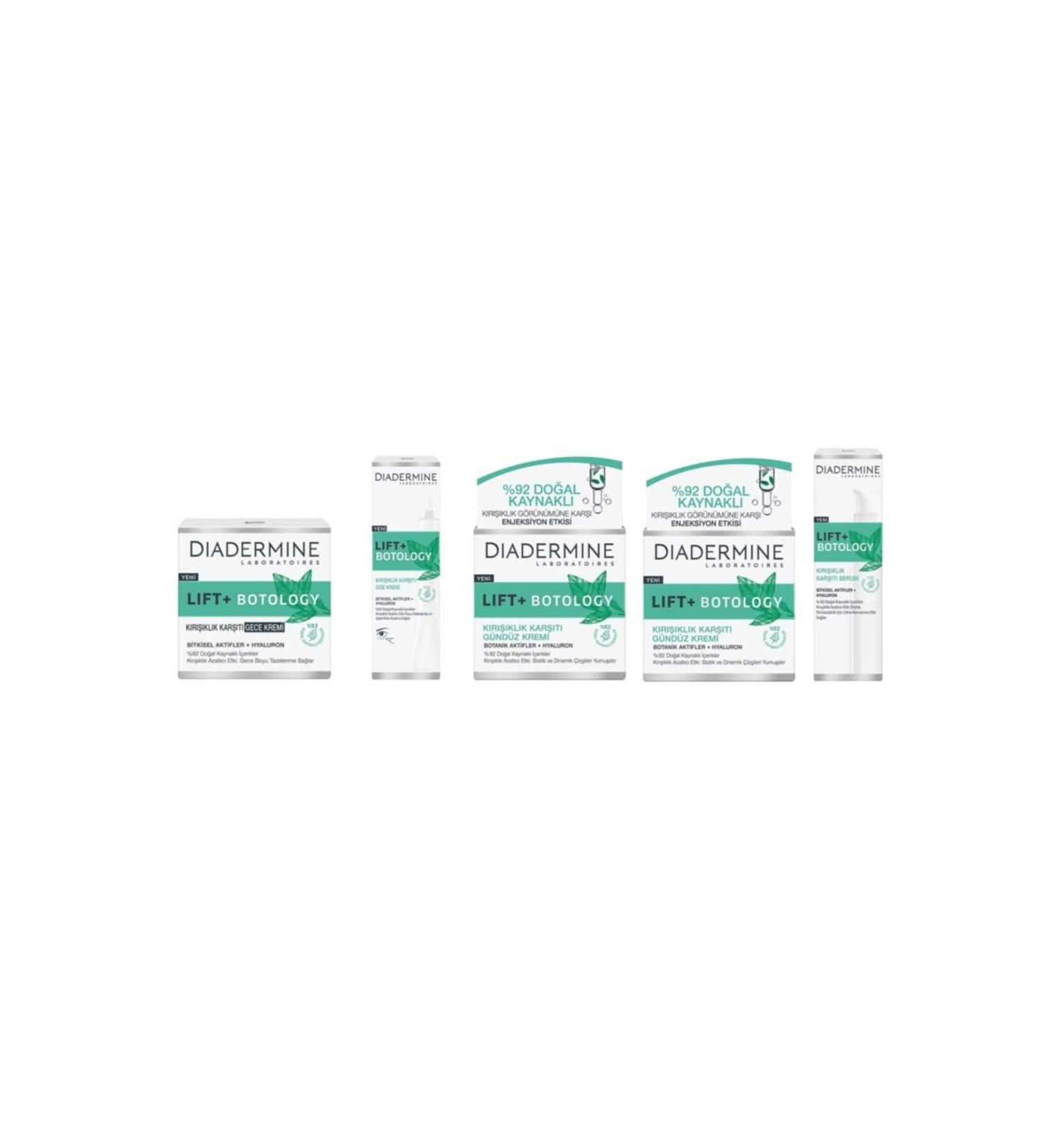 Diadermine Lift+ Botology Natural Anti-Wrinkle 5-Pack Care Set - Buy Online on GoSupps.com