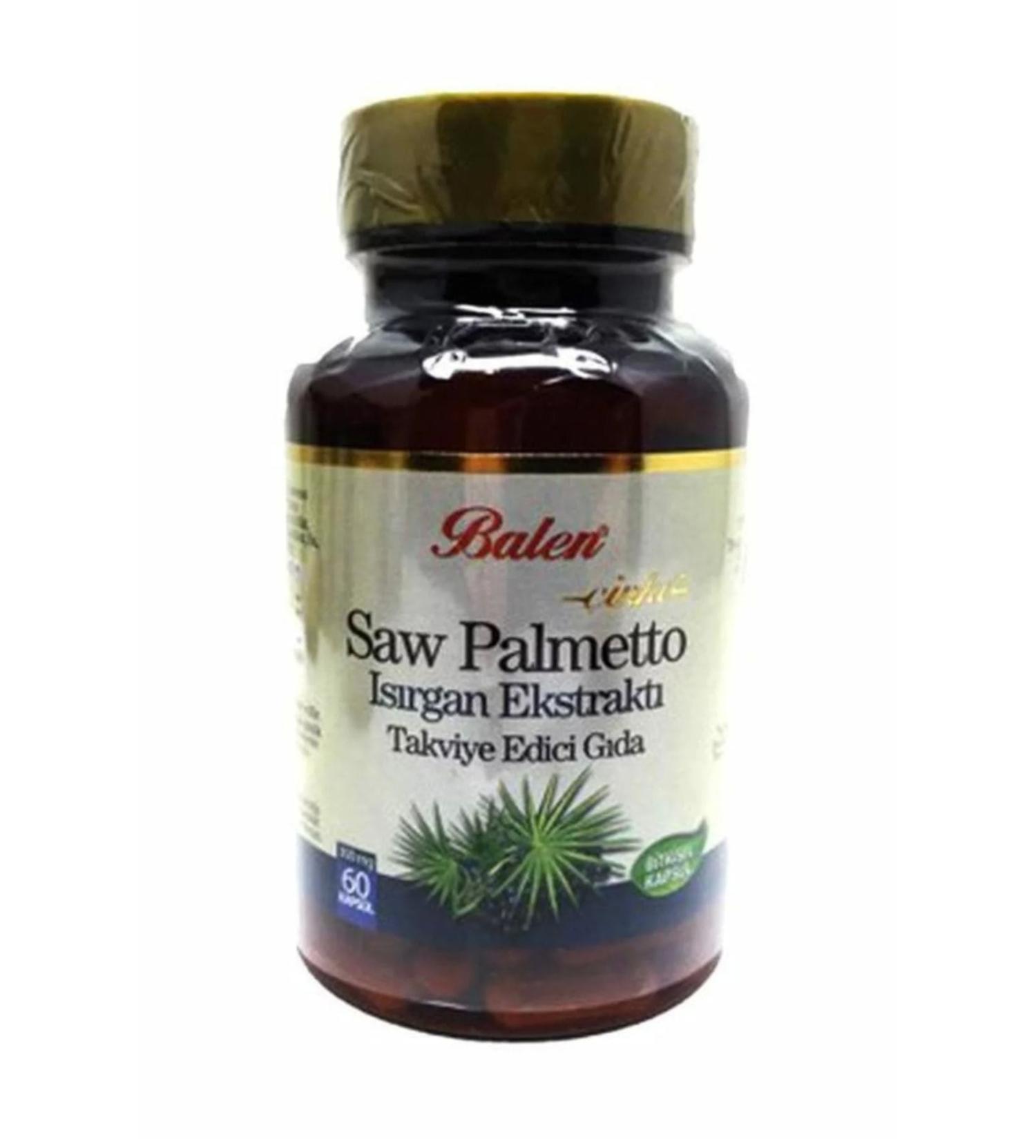 Balen Saw Palmetto Nettle Extract Zinc 300mg 60 Capsules