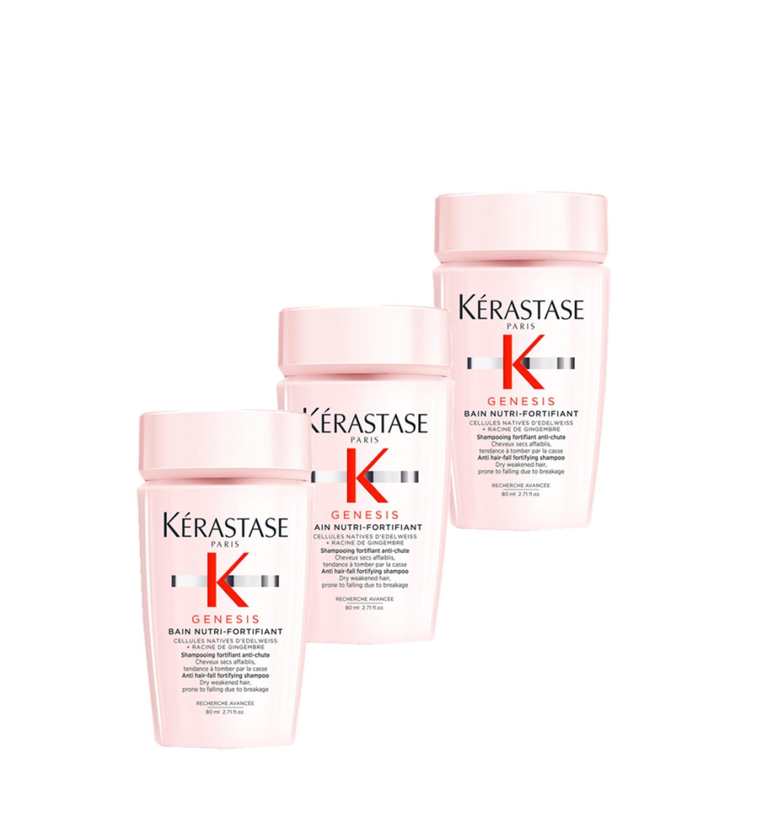 Kerastase Genesis Bain Nutri-fortifiant Anti-Hair Loss Shampoo 3 Pack