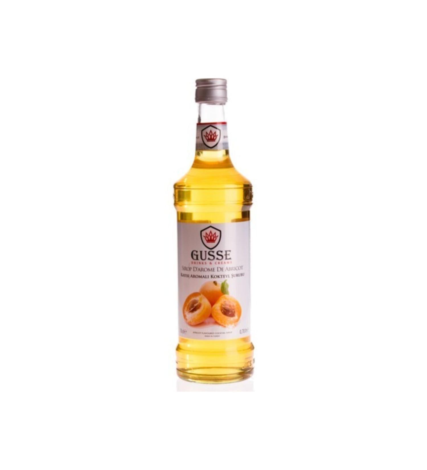 Gusse Apricot Flavored Syrup Cocktail Syrup 70 cl